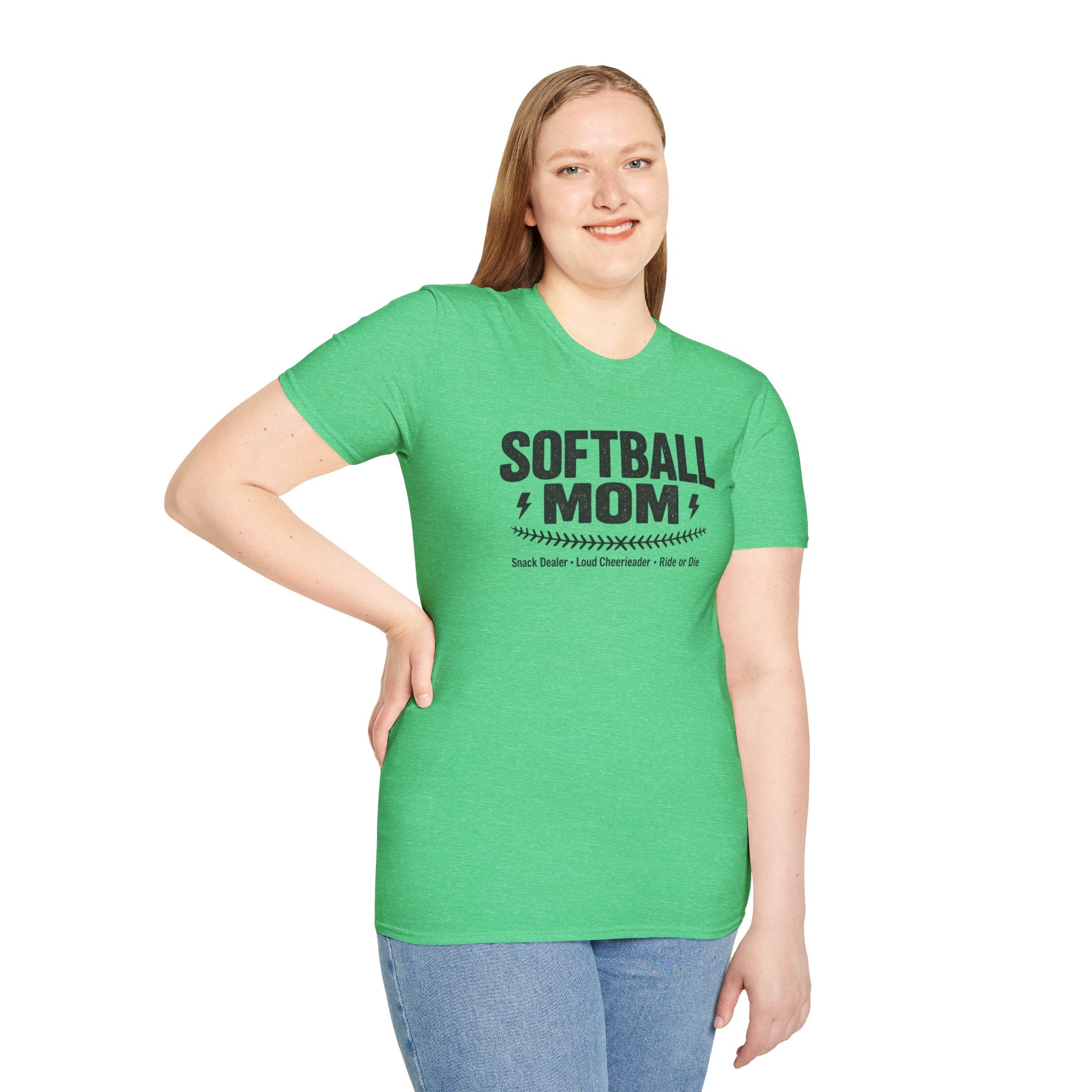 Softball Mom T-Shirt – Proud Softball Mom Tee (Coach, Team Mom Gift)