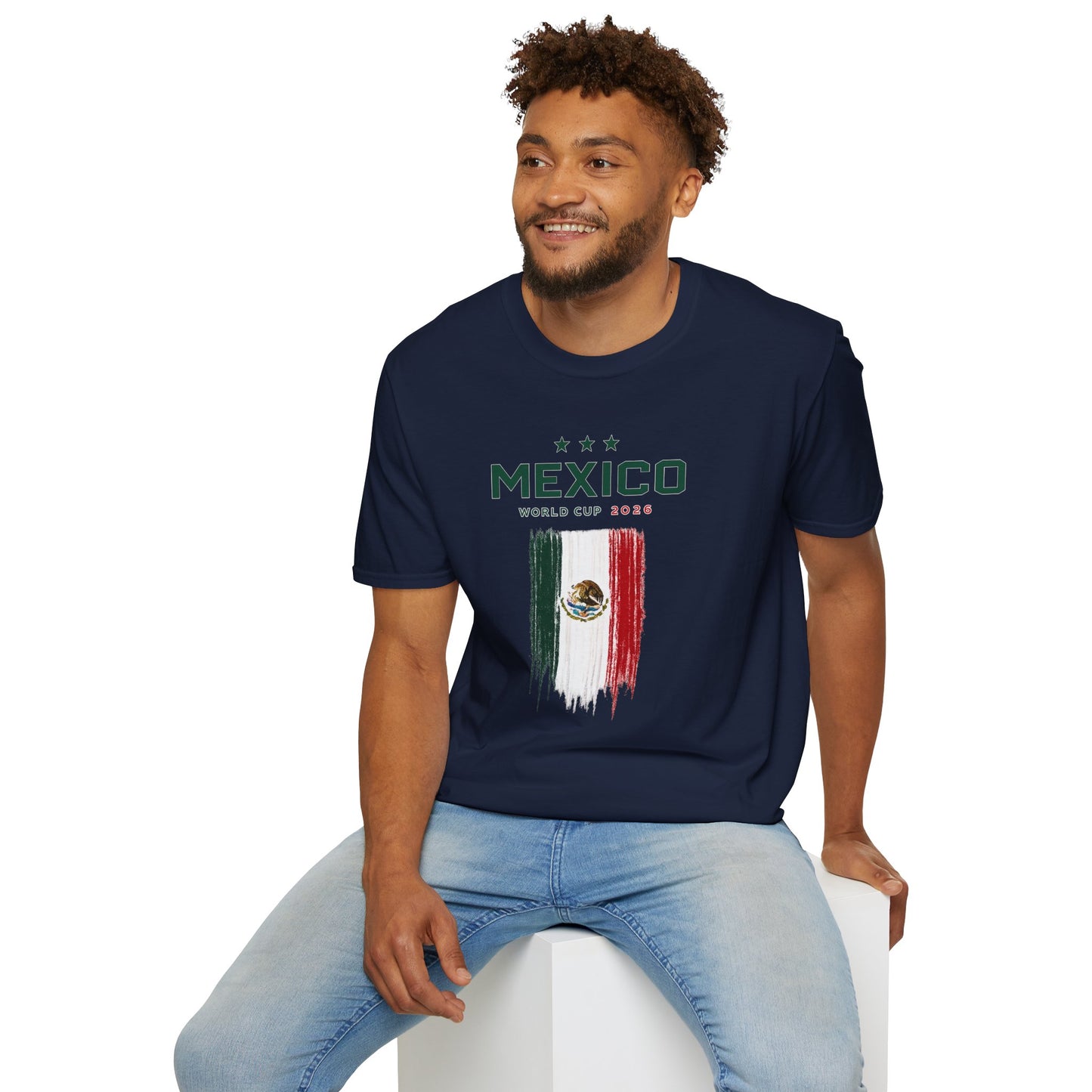 Mexico World Cup 2026 T-Shirt – Distressed Flag Soccer Tee