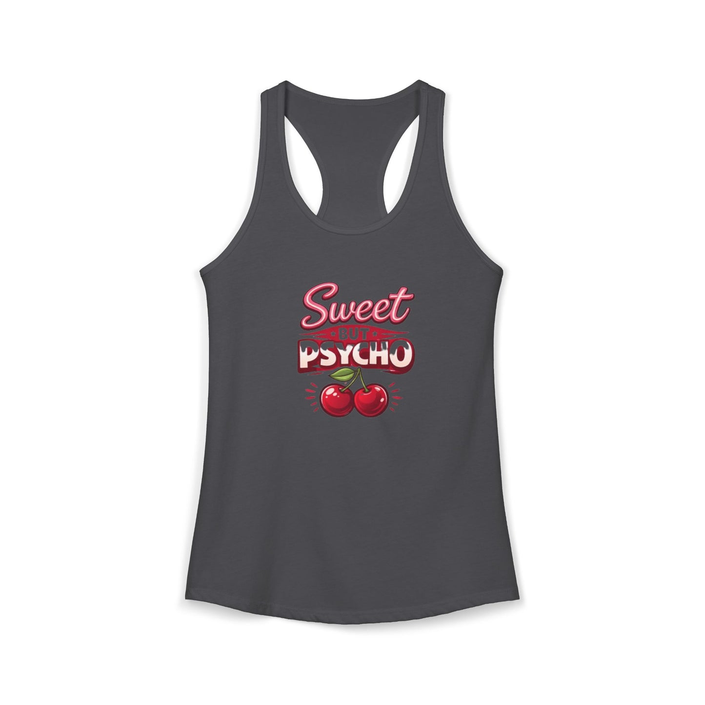 Sweet But Psycho Racerback Tank — Women's Graphic Tank Top