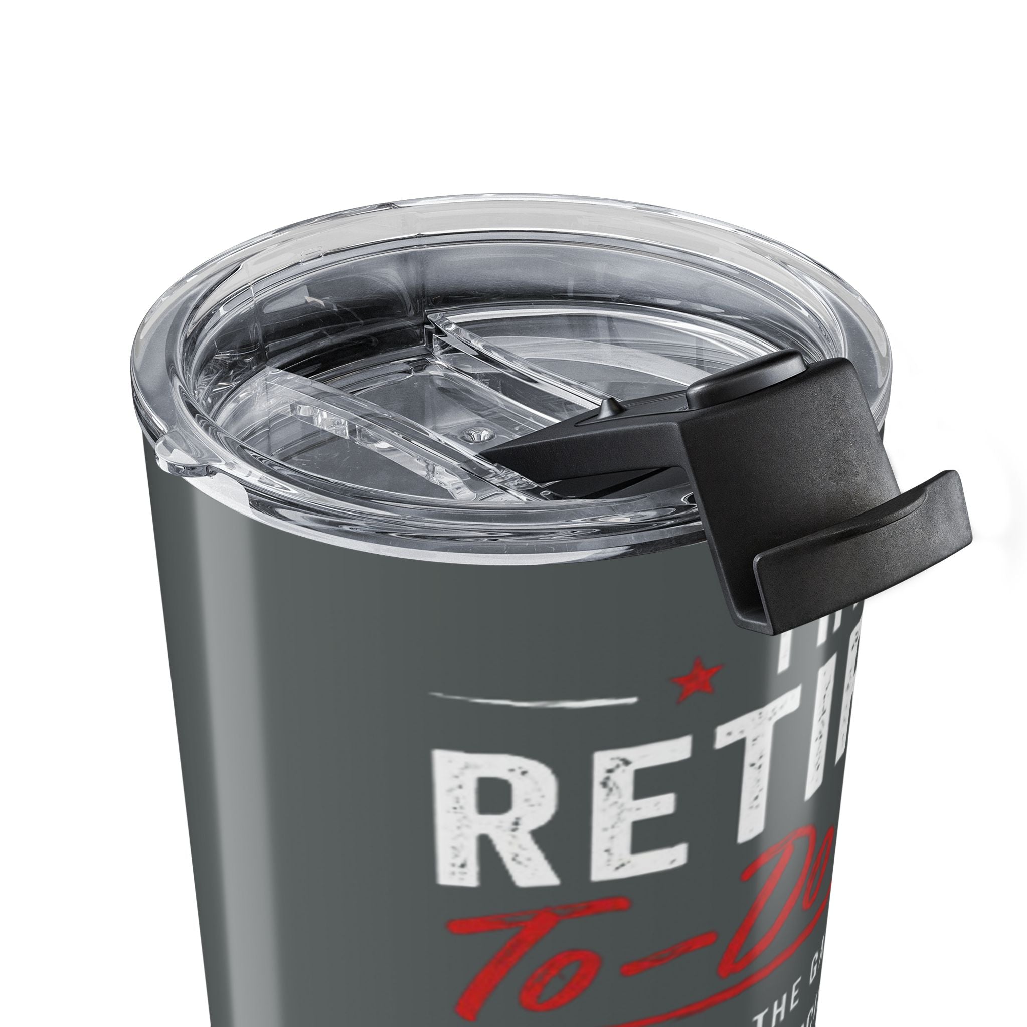 Retired To-Do List 20oz Tumbler — Funny Retirement Gift, "Maybe Tomorrow" Travel Cup