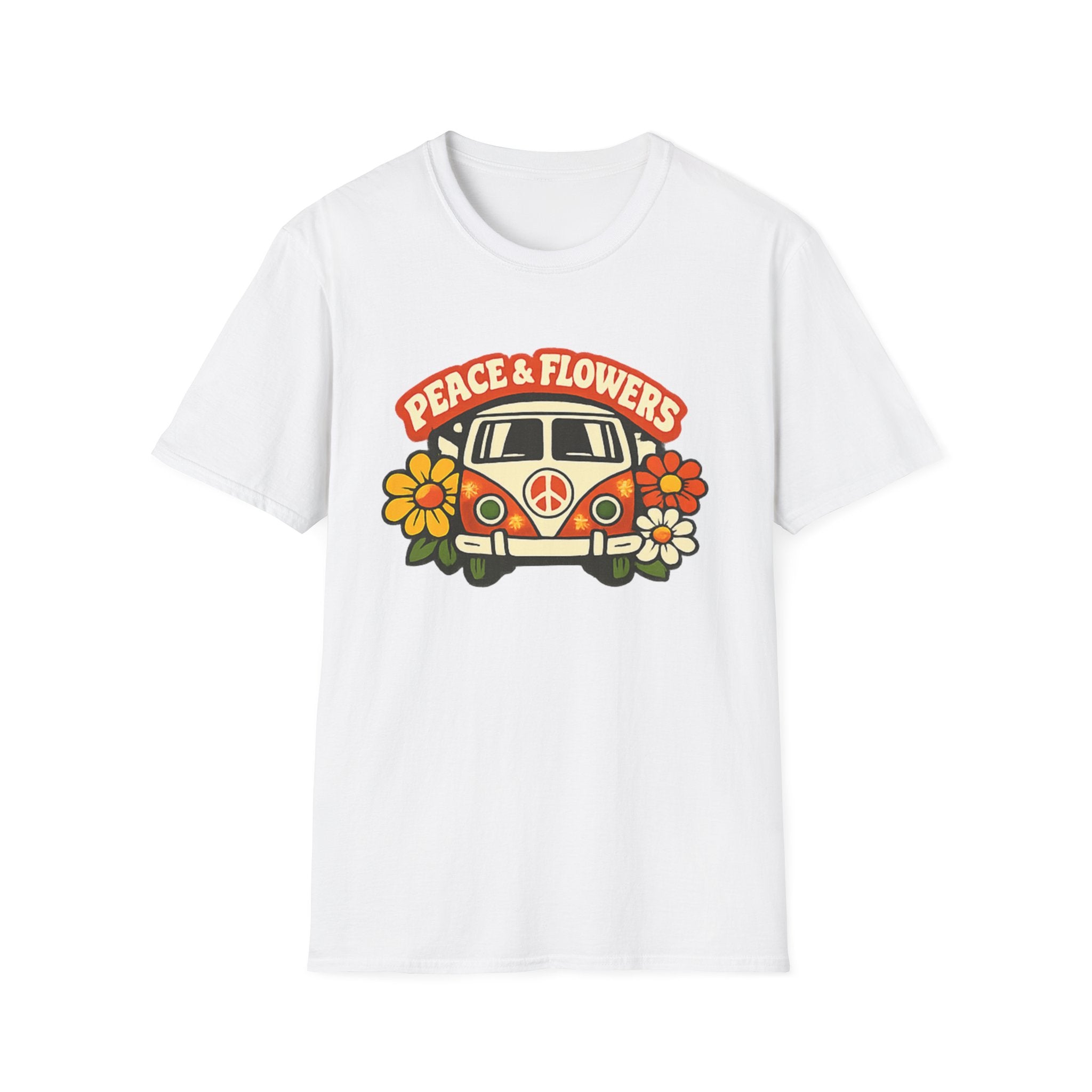 Hippie Van Peace & Flowers T-Shirt