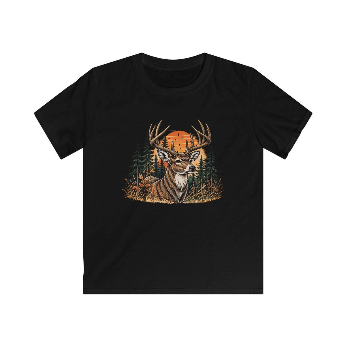 Wild Buck Sunset Youth Softstyle Tee