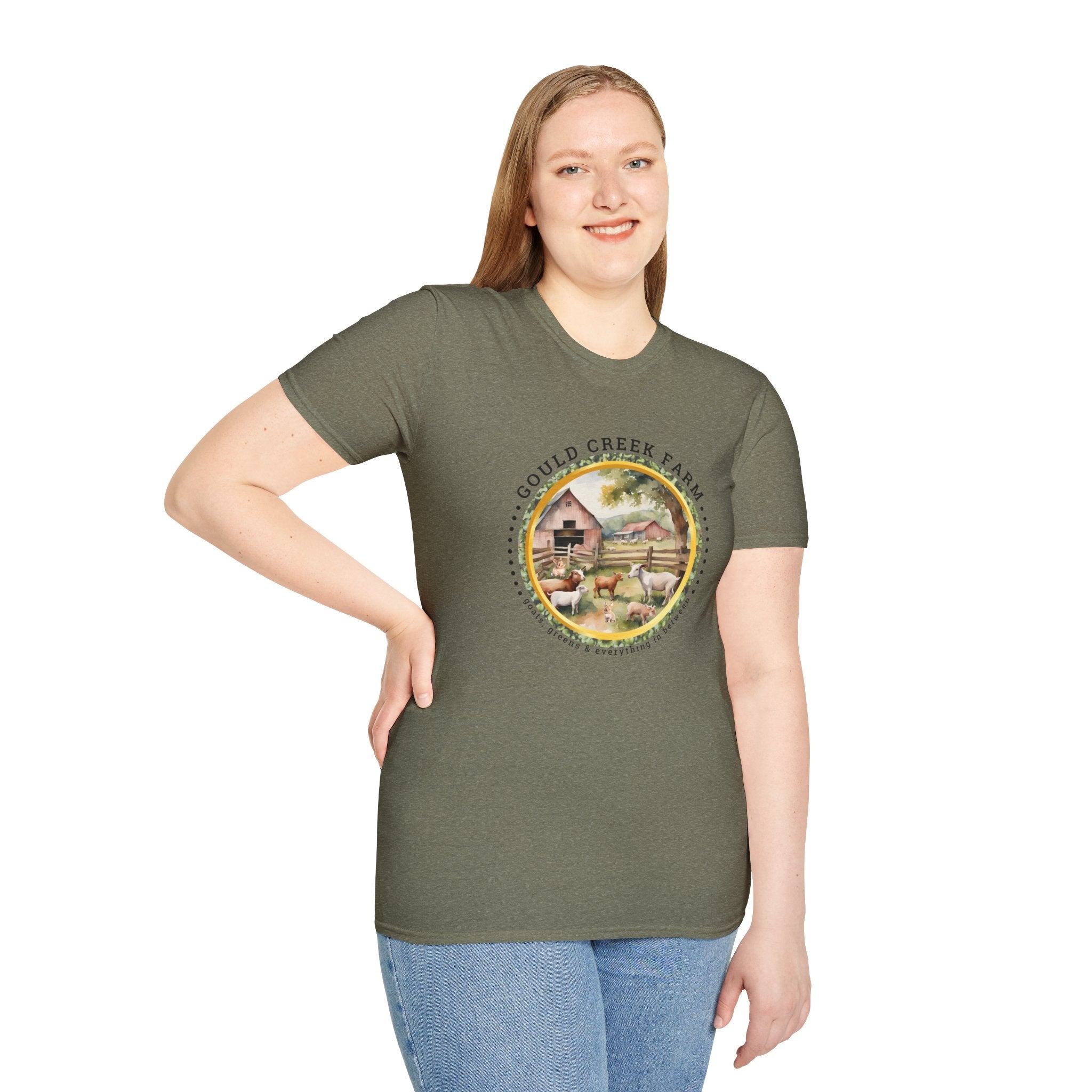 Gould Creek Farm Unisex Softstyle T-Shirt - Cozy Farmhouse Graphic Tee