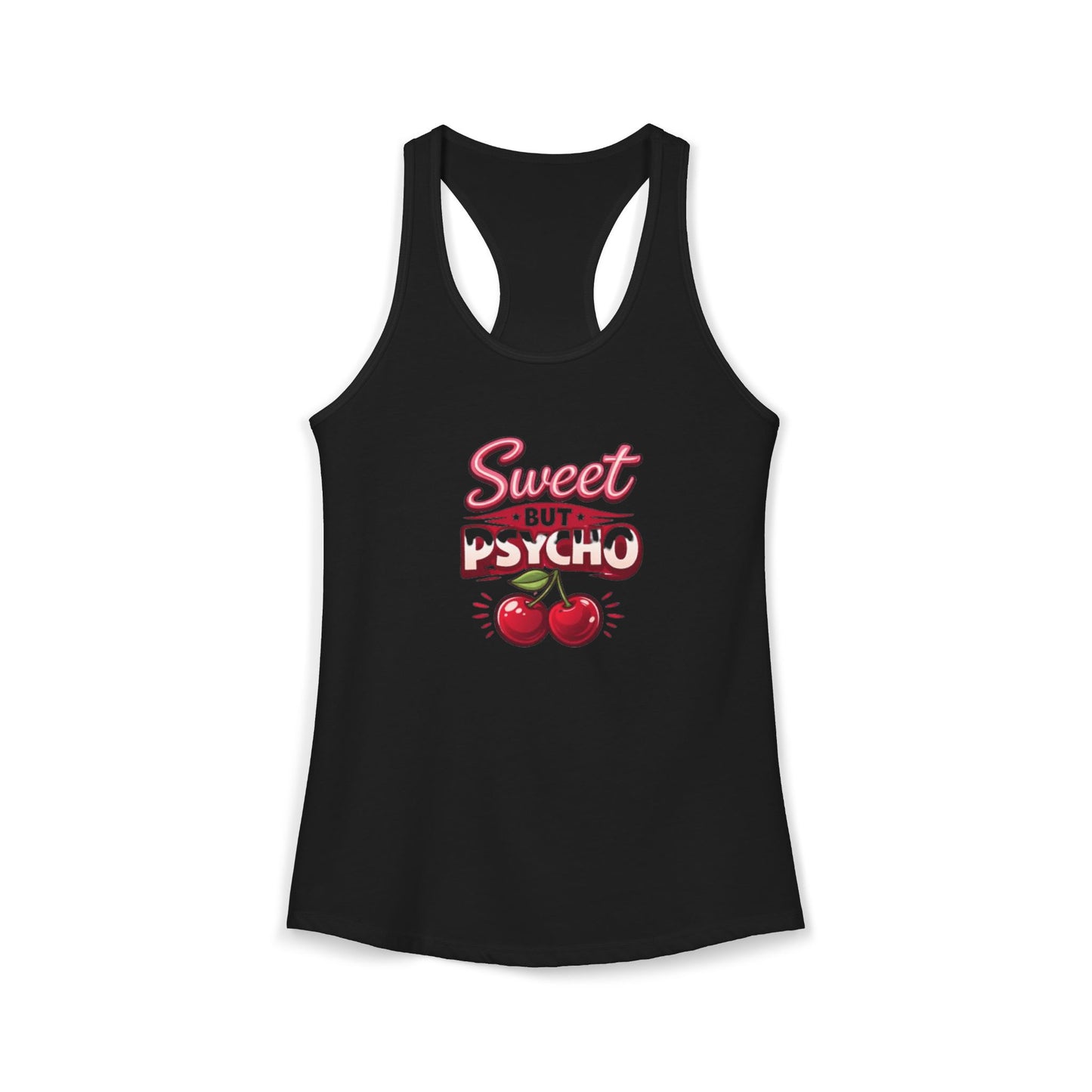 Sweet But Psycho Racerback Tank — Women's Graphic Tank Top