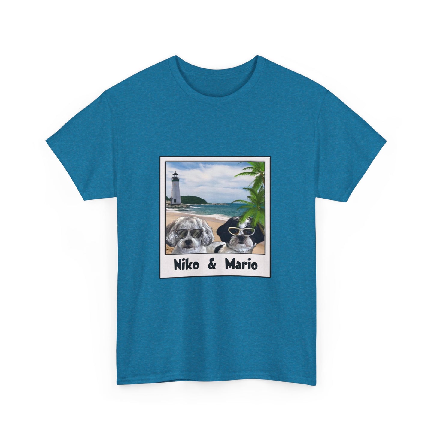 Personalized Pet Photo Tee - Unisex Heavy Cotton T-Shirt