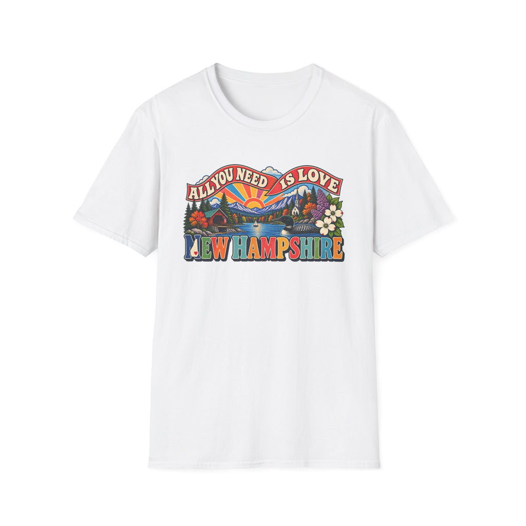 New Hampshire Retro 'All You Need Is Love' T-Shirt