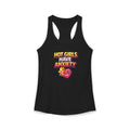 Hot Girls Have Anxiety Racerback Tank — Funny Feminine Anxiety Graphic Tank Top