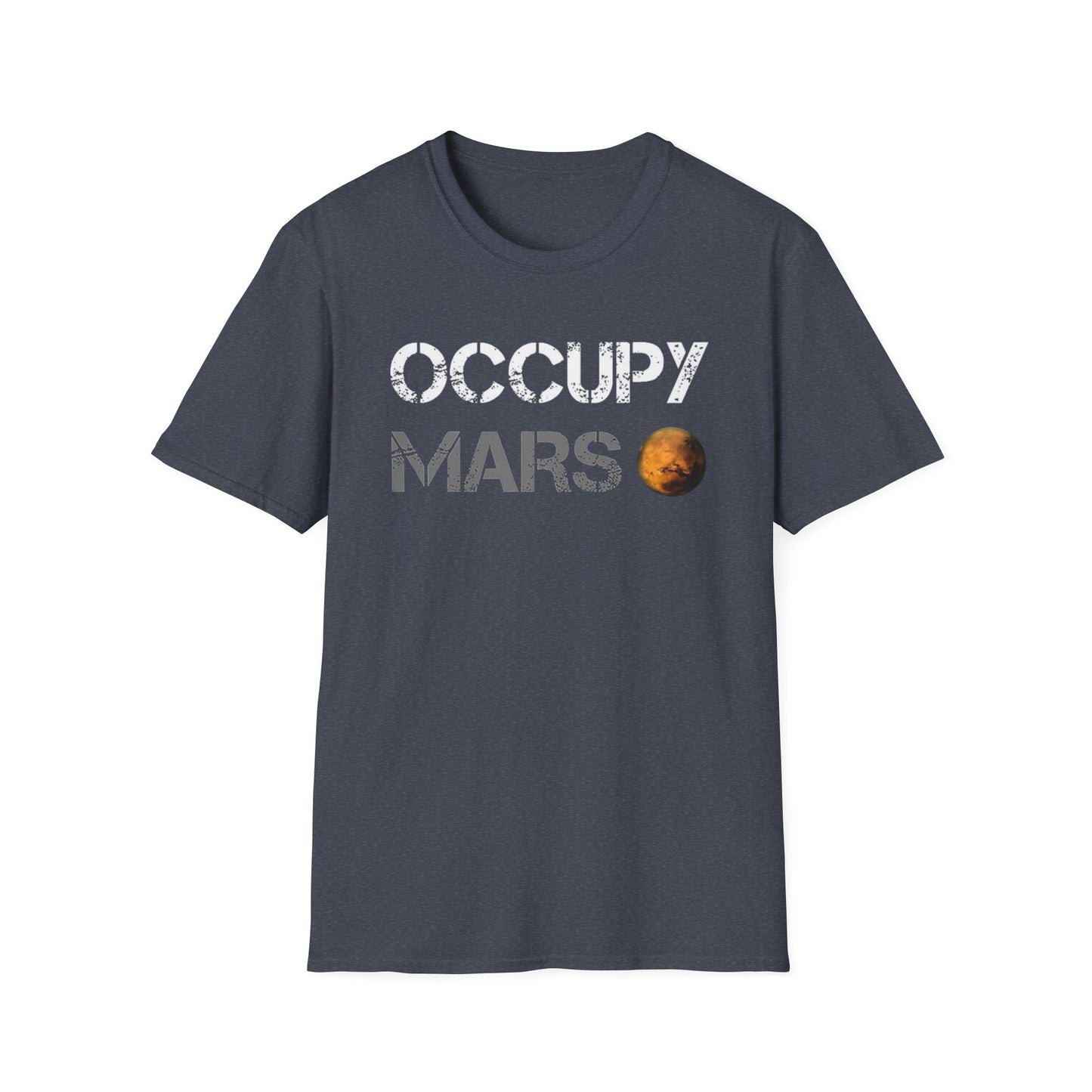 Occupy Mars Unisex Softstyle T-Shirt - Space Enthusiast Tee