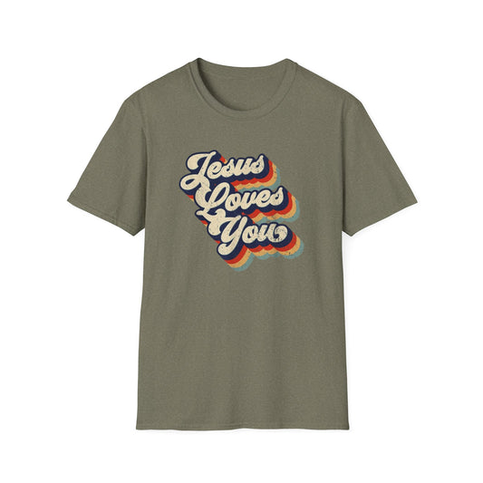 Jesus Loves You - Unisex Softstyle T-Shirt - Fun and Casual Wear for All Occasions
