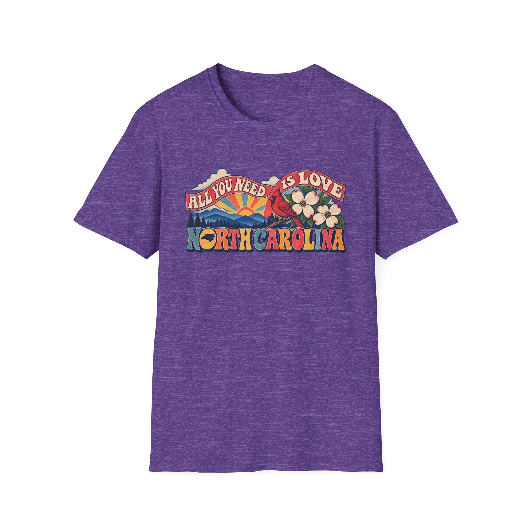 North Carolina Retro 'All You Need Is Love' T-Shirt