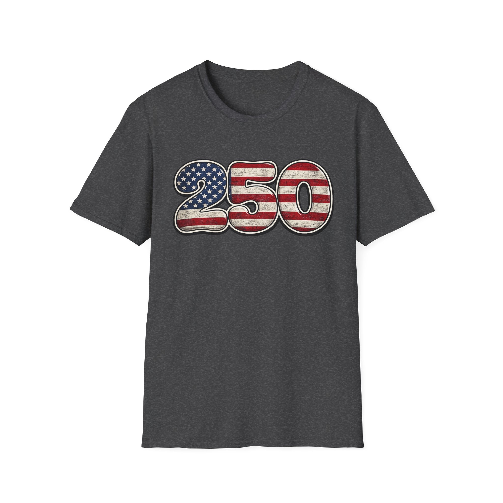 250 USA Flag T-Shirt — Patriotic Number Graphic Tee