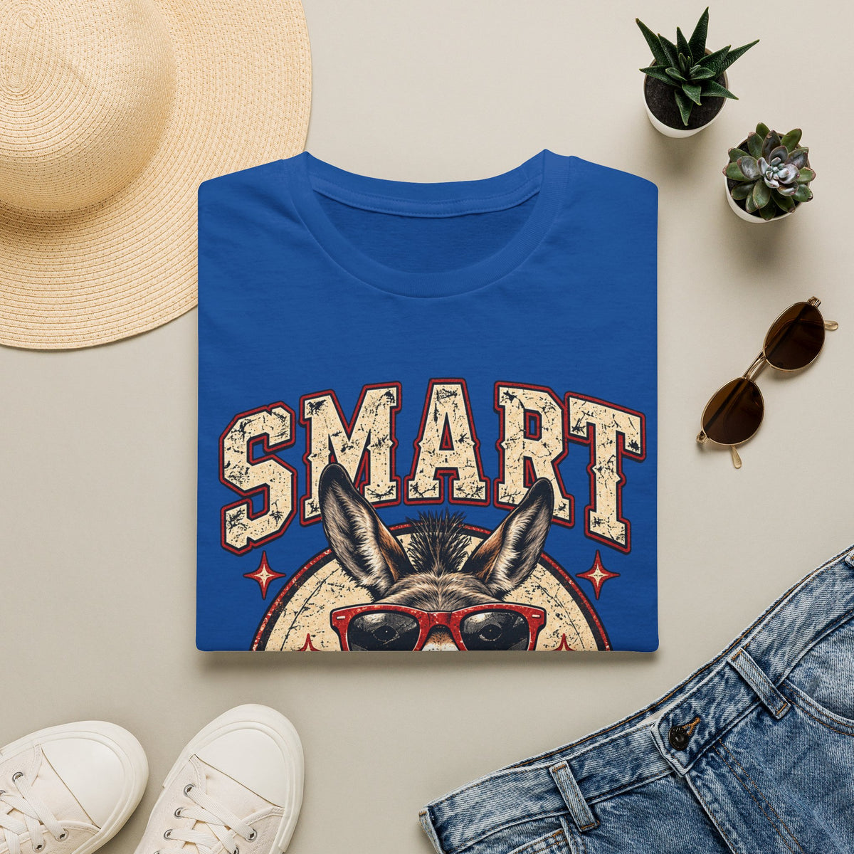 Smart Ass – Funny Donkey Vintage Graphic Tee