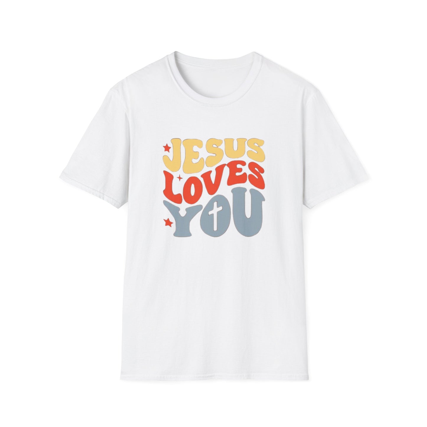 Jesus Loves You - Unisex Softstyle T-Shirt - Fun and Casual Wear for All Occasions