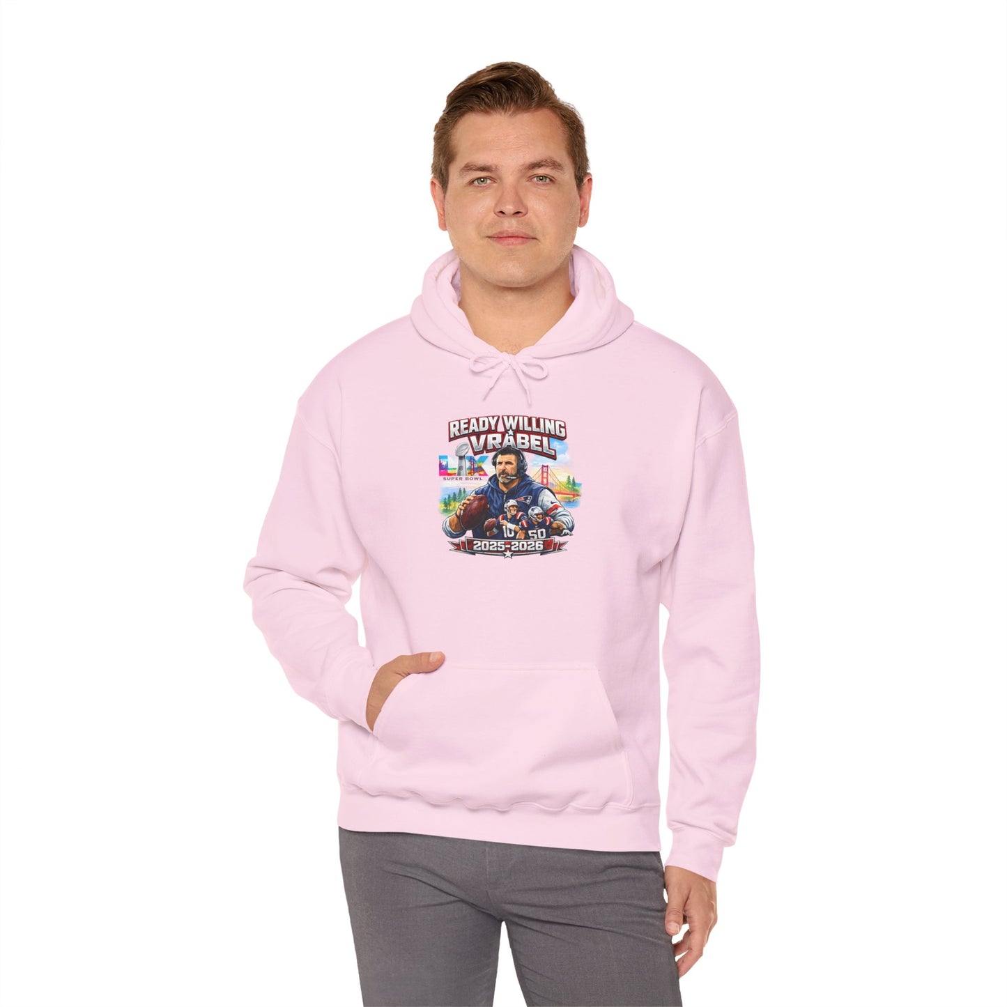 Ready, Willing, & Vrabel Hoodie — Veteran Tribute Graphic Pullover
