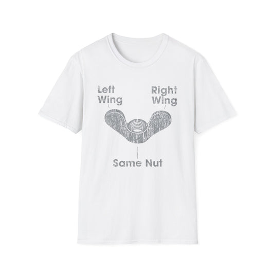 Left Wing Right Wing Same Nut - Unisex Softstyle T-Shirt