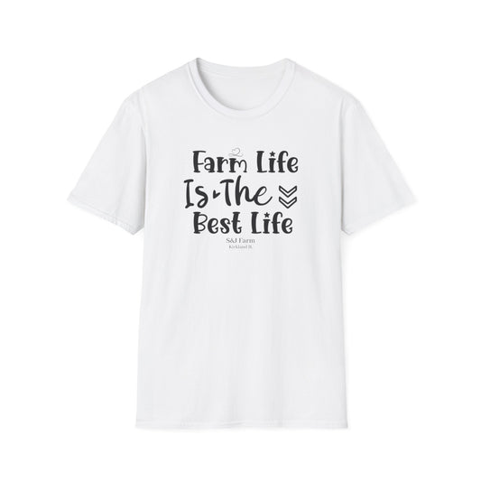 Farm Life is the Best Life S&J - Unisex Softstyle T-Shirt