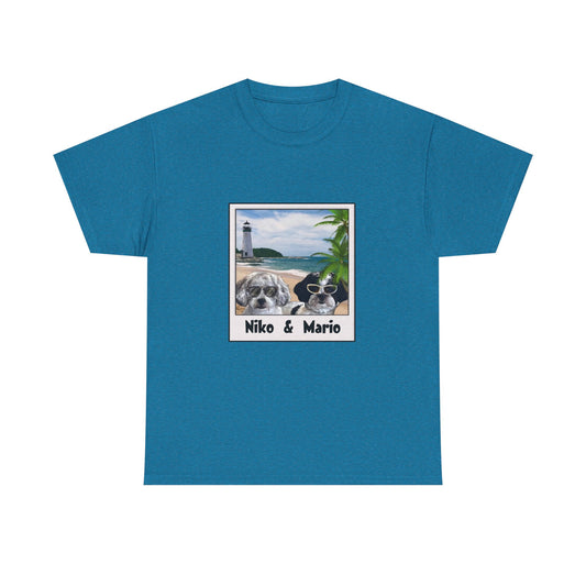 Personalized Pet Photo Tee - Unisex Heavy Cotton T-Shirt