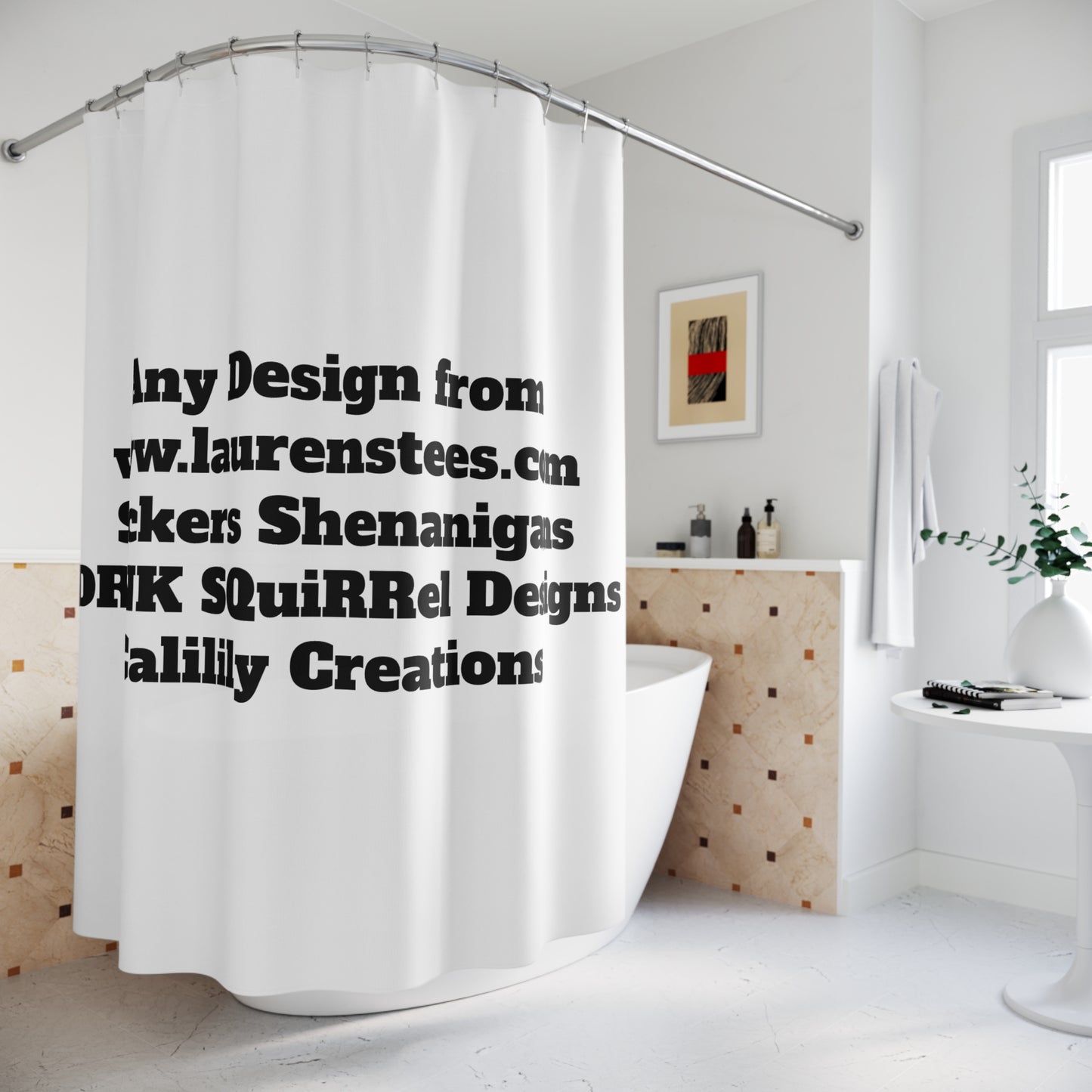 Any Design or site or Custom Shower Curtains - Shower Curtains