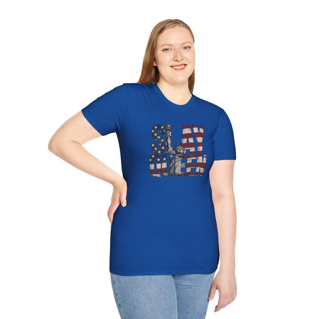 Slay Queen American Flag T-Shirt