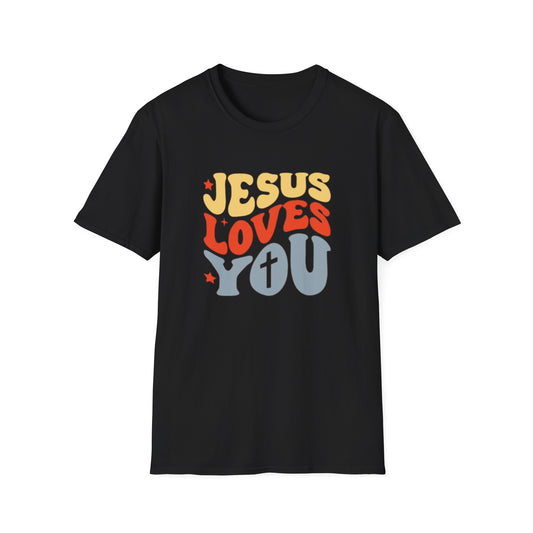 Jesus Loves You - Unisex Softstyle T-Shirt - Fun and Casual Wear for All Occasions