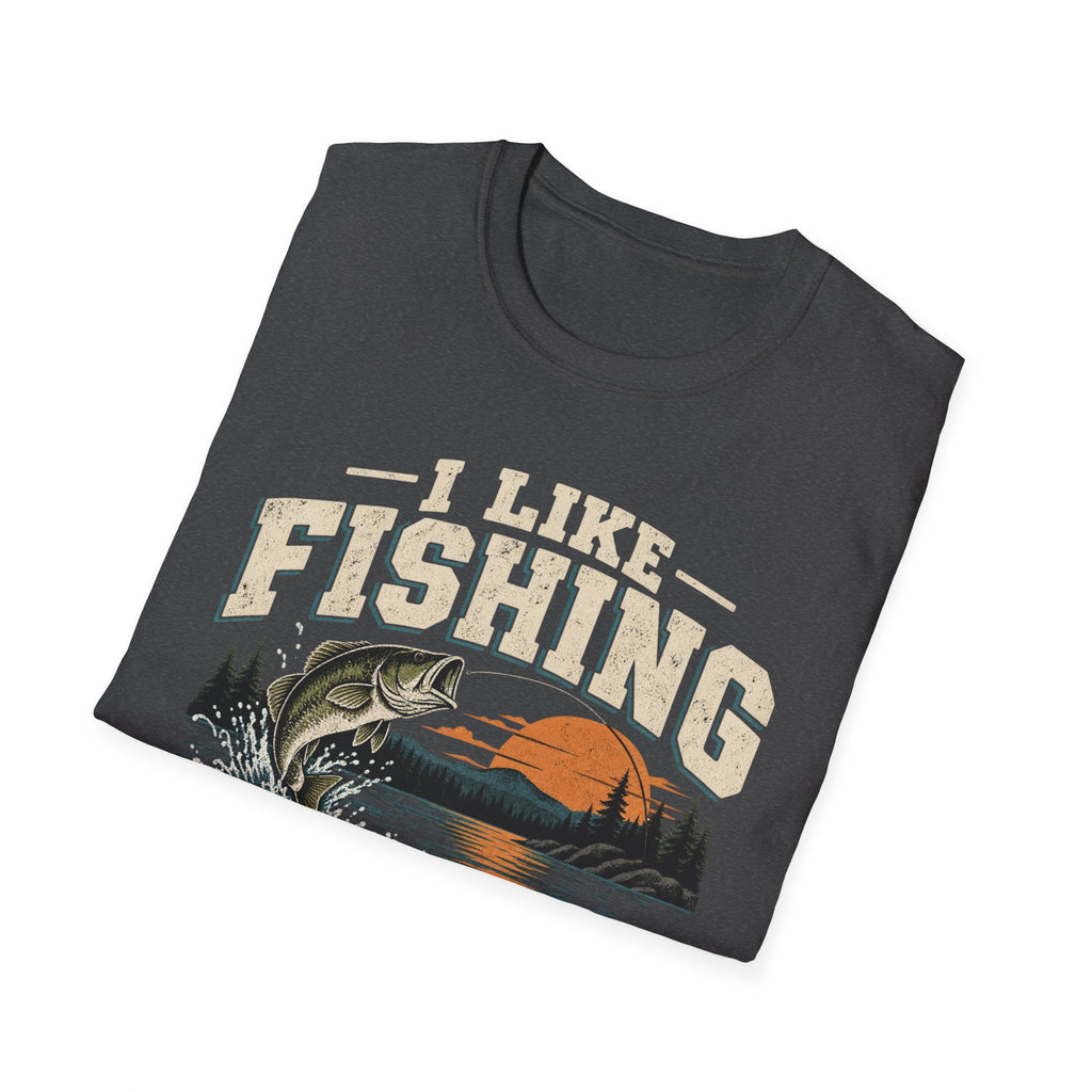 I Like Fishing and Maybe 3 People – Funny Fishing Graphic Tee