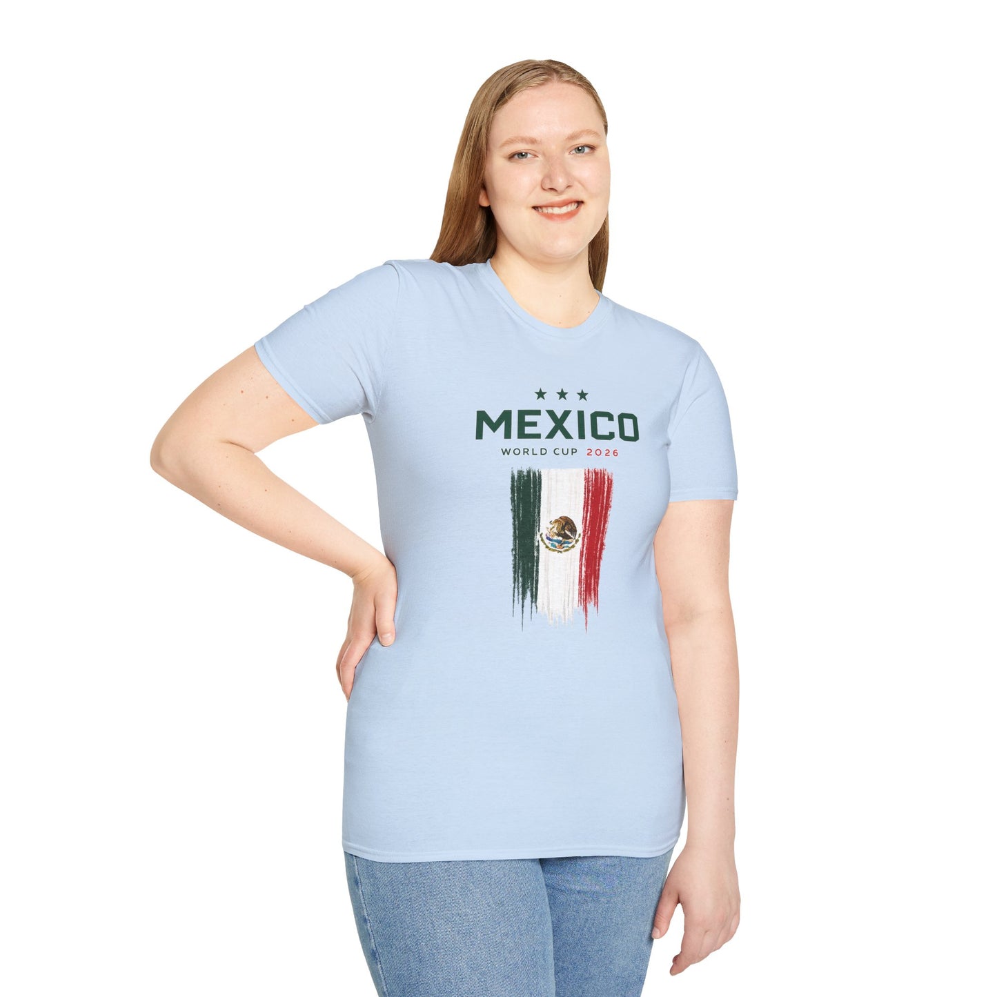 Mexico World Cup 2026 T-Shirt – Distressed Flag Soccer Tee