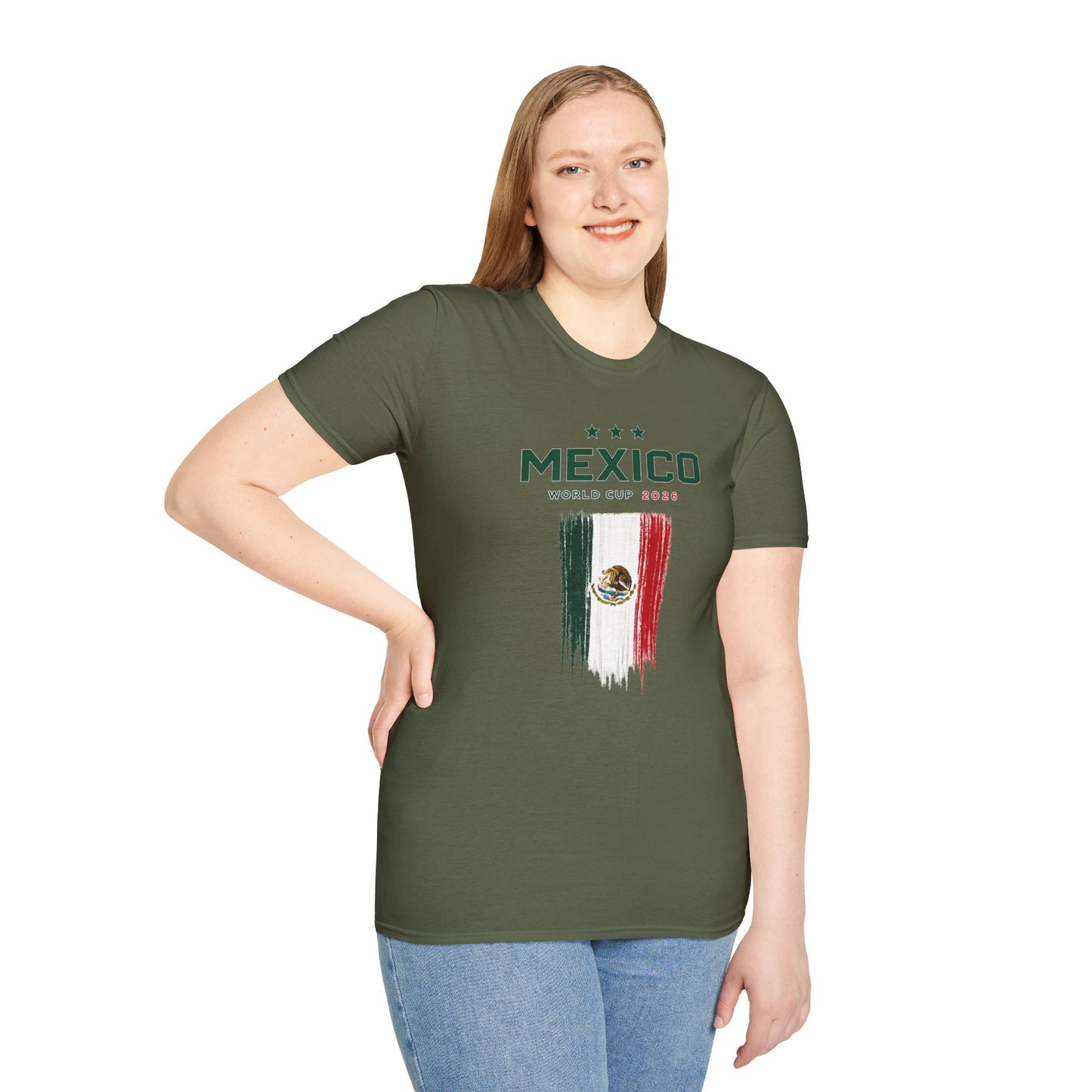 Mexico World Cup 2026 T-Shirt – Distressed Flag Soccer Tee
