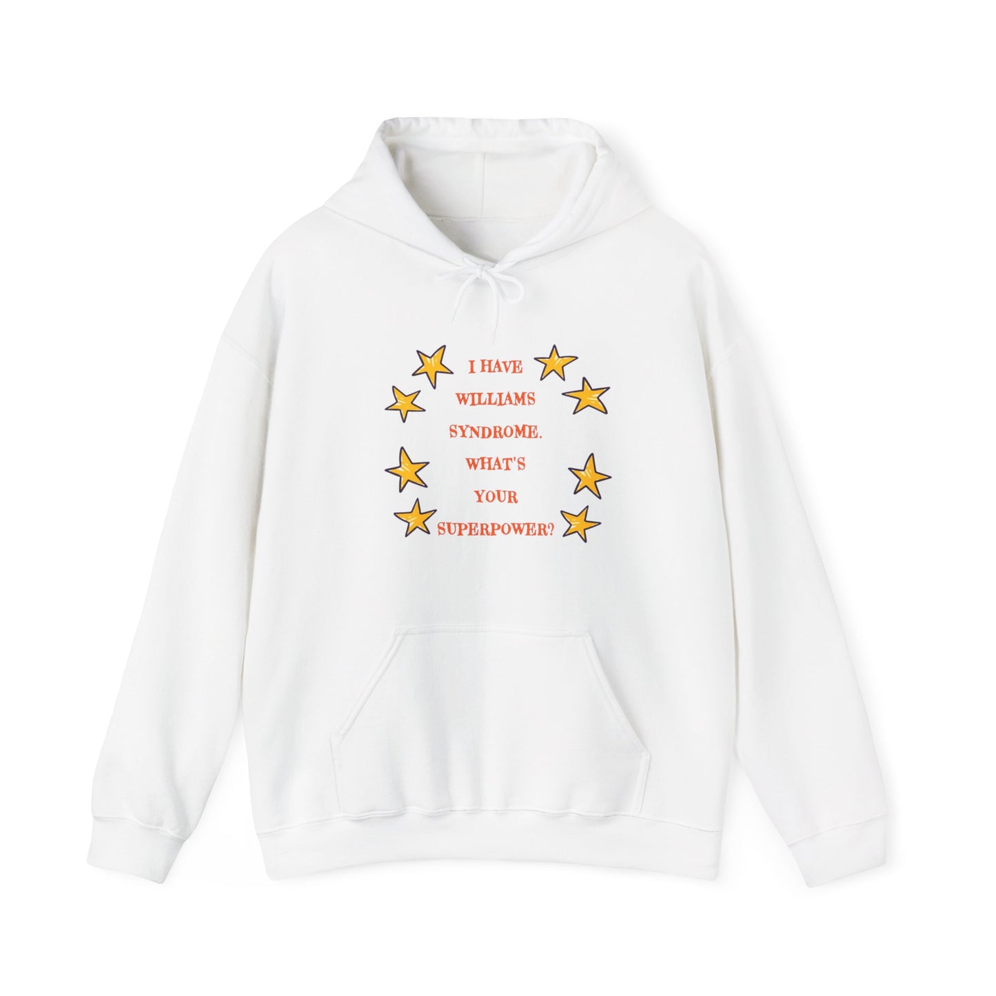 Williams Syndrome Superpower Stars - Unisex Heavy Blend™ Hooded Sweatshirt
