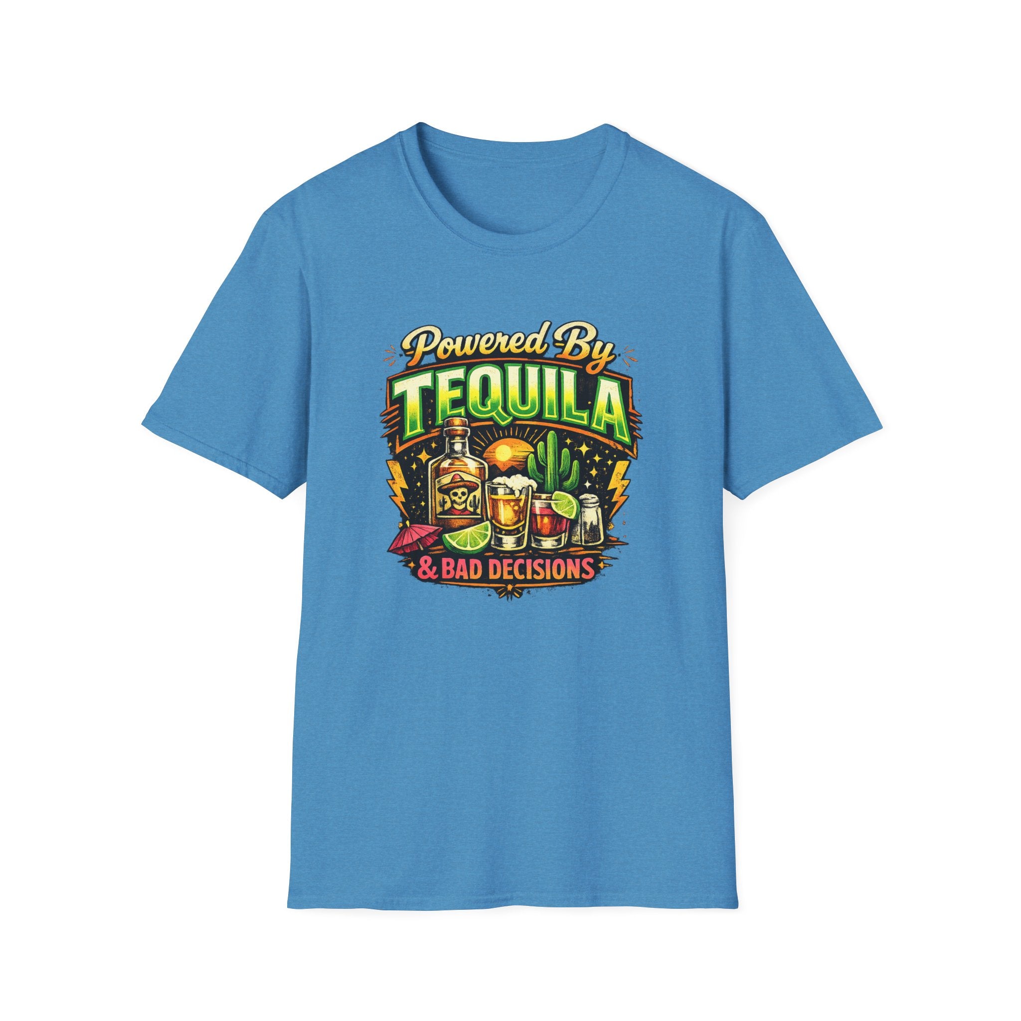 Tequila & Bad Decisions T-Shirt — Funny Bar Party Drinking Tee