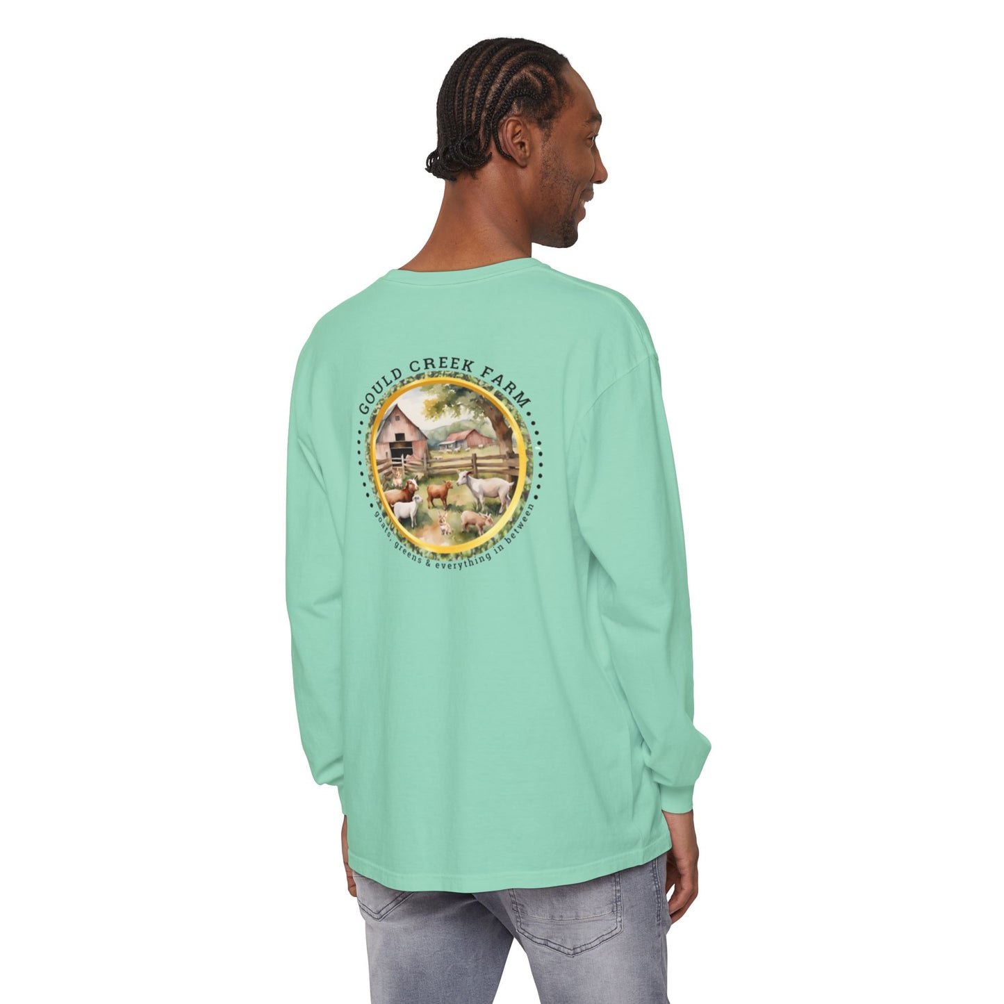 TTW Beads and Gould Creek Farm Vibrant Long Sleeve T-Shirt for Artists and Farmers