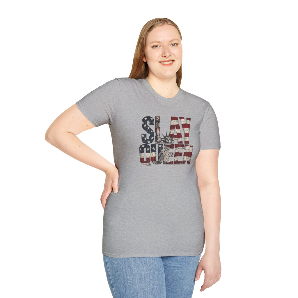 Slay Queen American Flag T-Shirt
