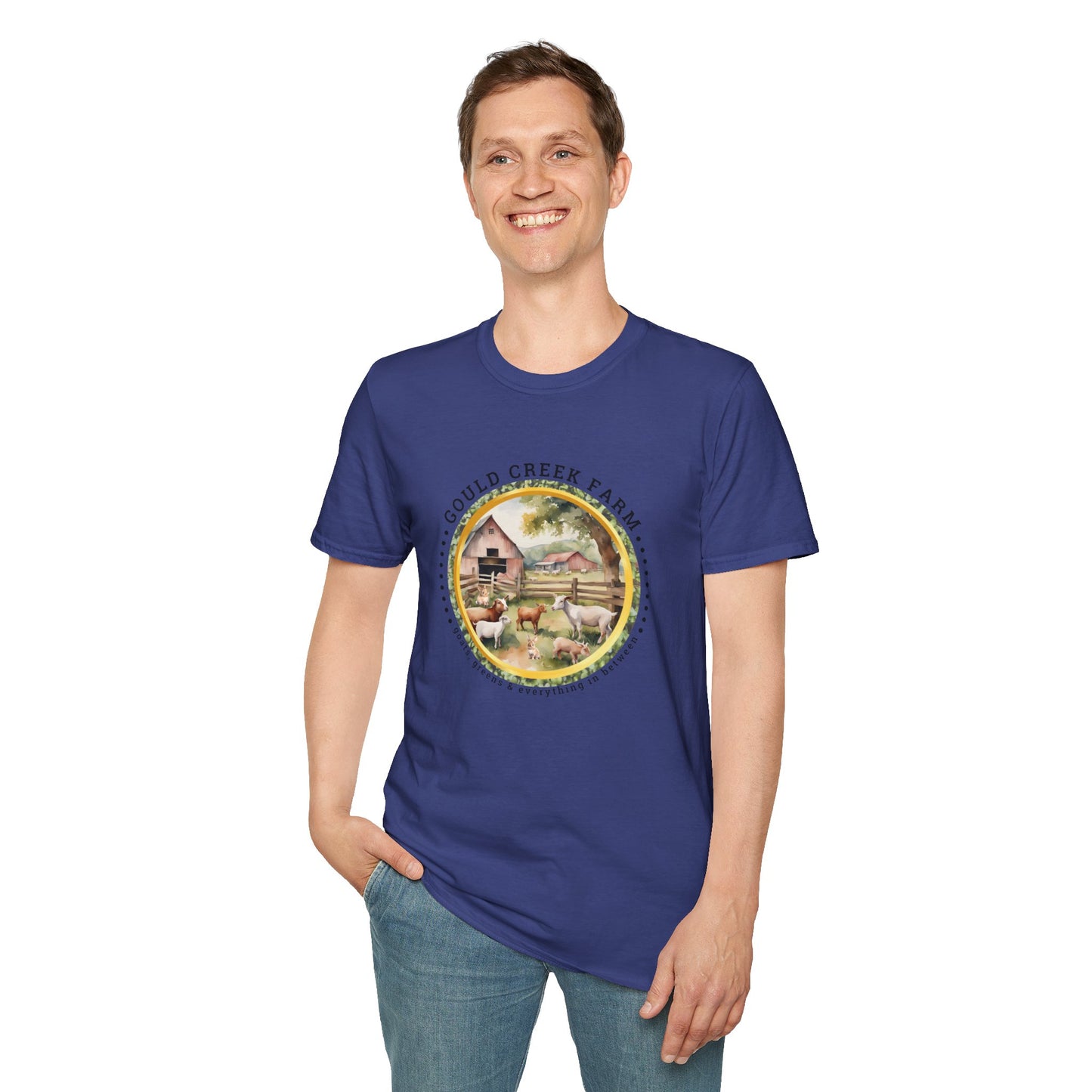 Gould Creek Farm Unisex Softstyle T-Shirt - Cozy Farmhouse Graphic Tee