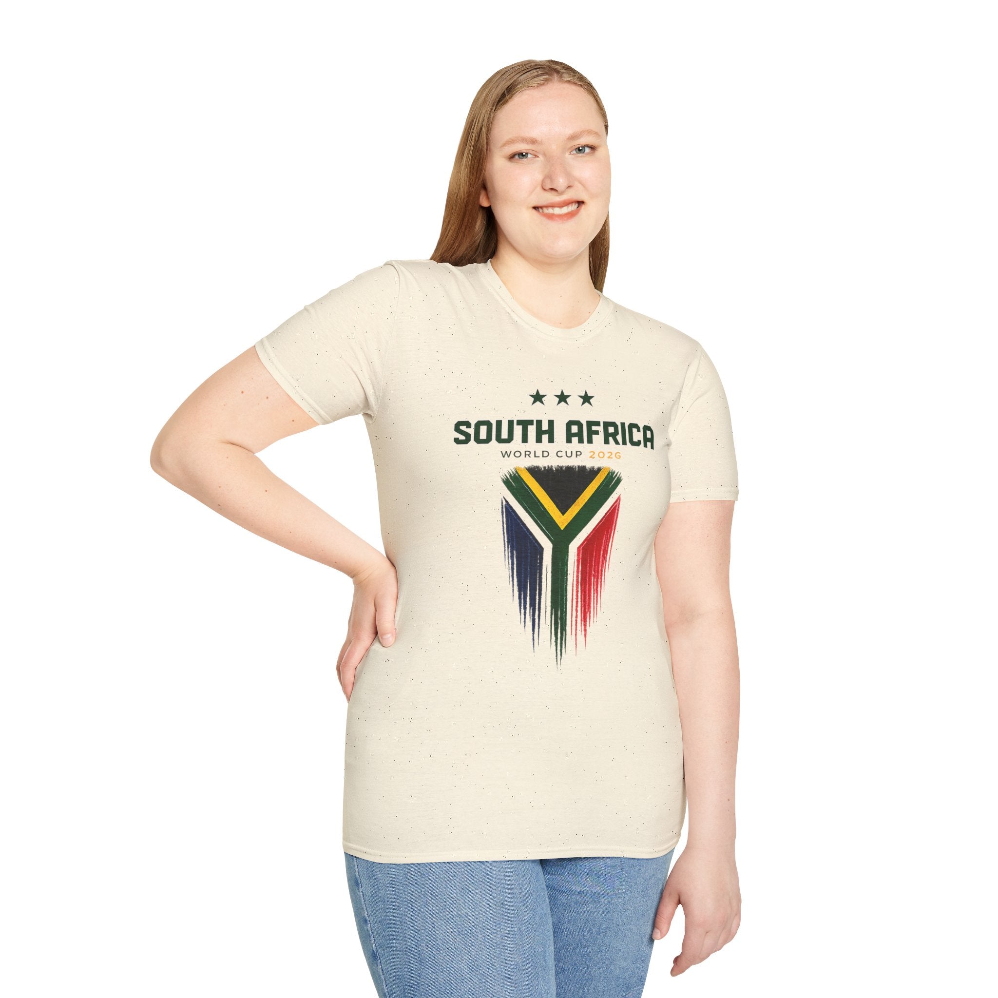 South Africa World Cup T-Shirt — Distressed Flag Soccer Fan Tee