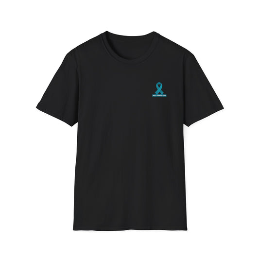 PKD Warrior T-Shirt Distressed — Polycystic Kidney Disease Awareness Ribbon Tee