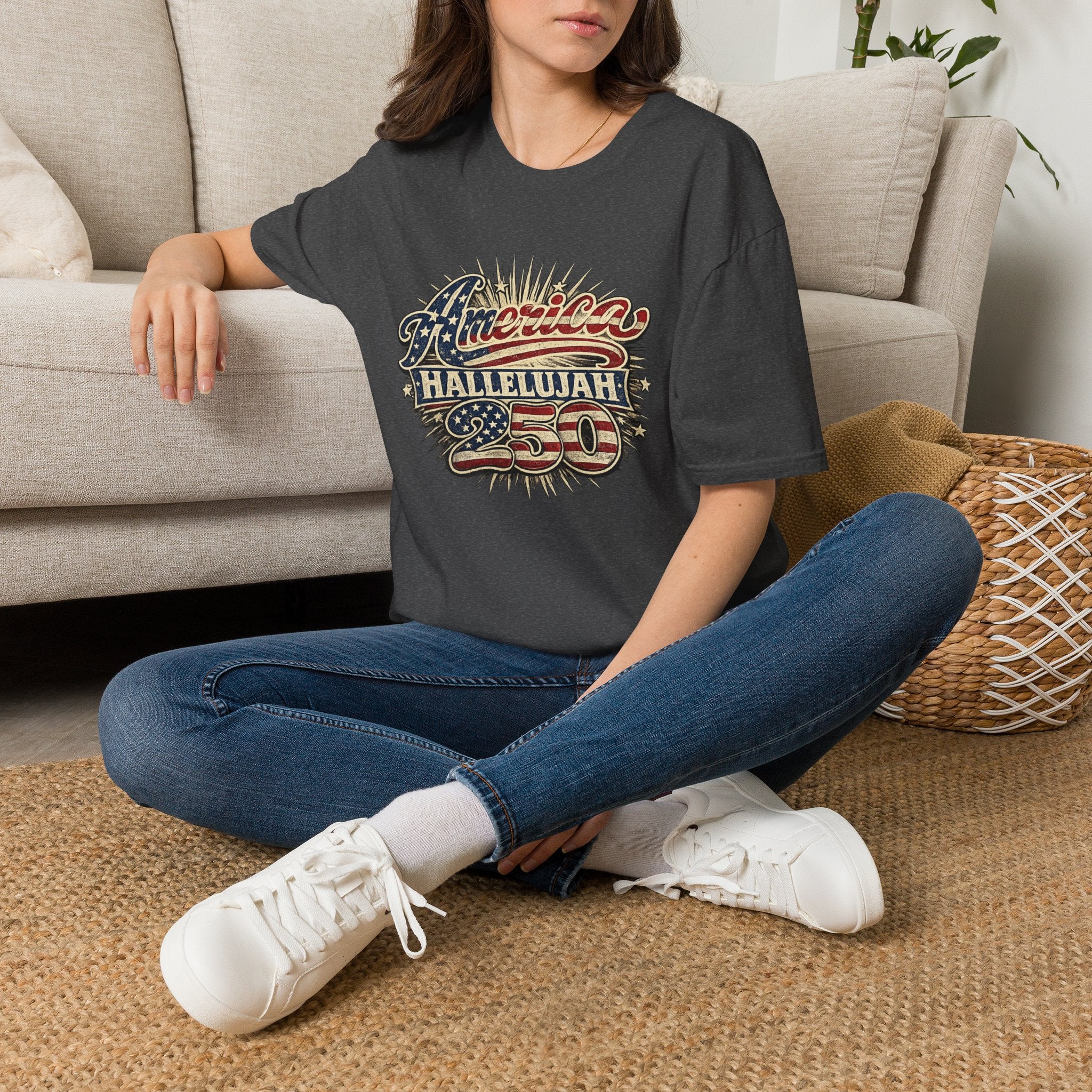 America Hallelujah 250th Anniversary T-Shirt — Vintage Patriotic USA Tee