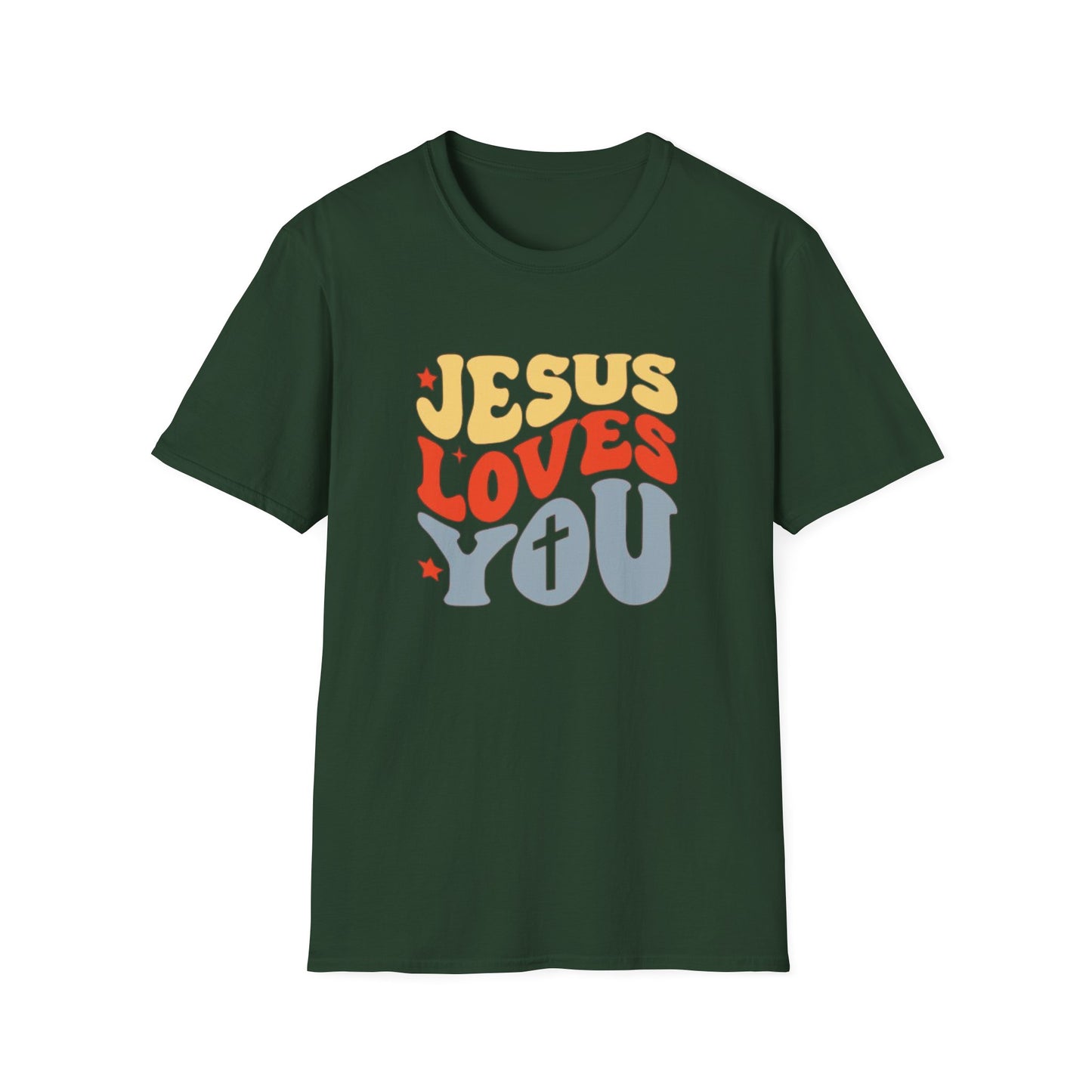 Jesus Loves You - Unisex Softstyle T-Shirt - Fun and Casual Wear for All Occasions