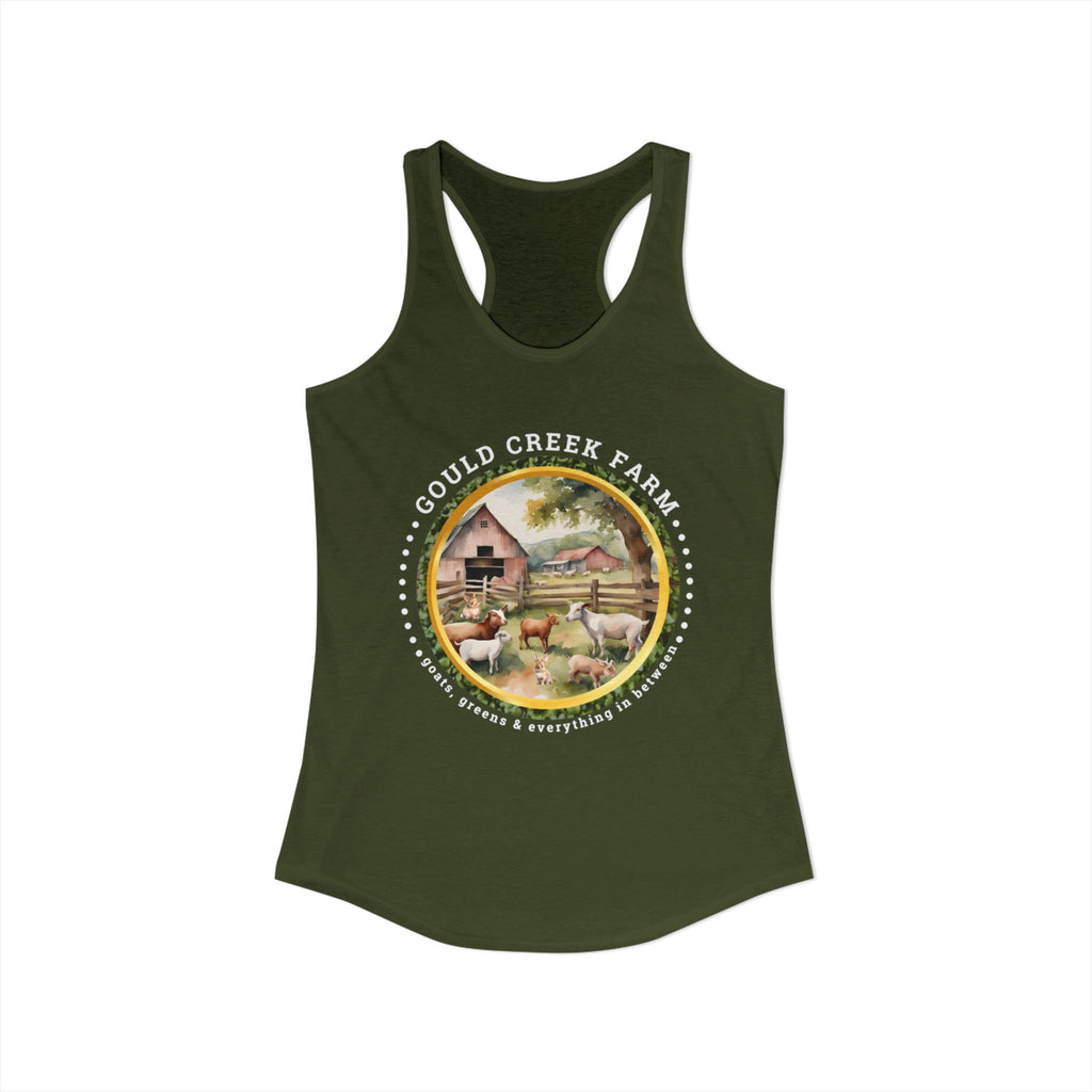 Women's Ideal Racerback Tank Gould creek farm