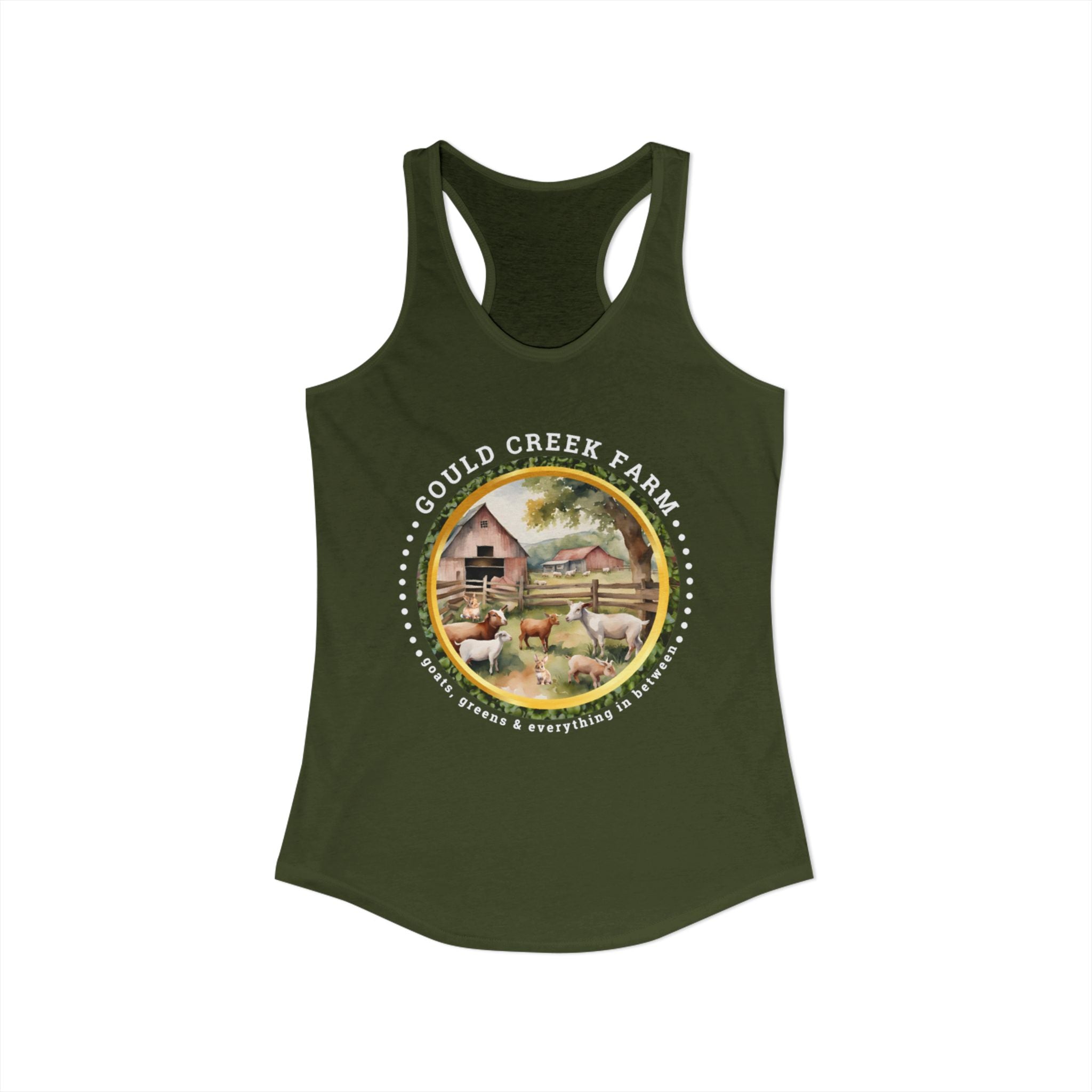 Women's Ideal Racerback Tank Gould creek farm