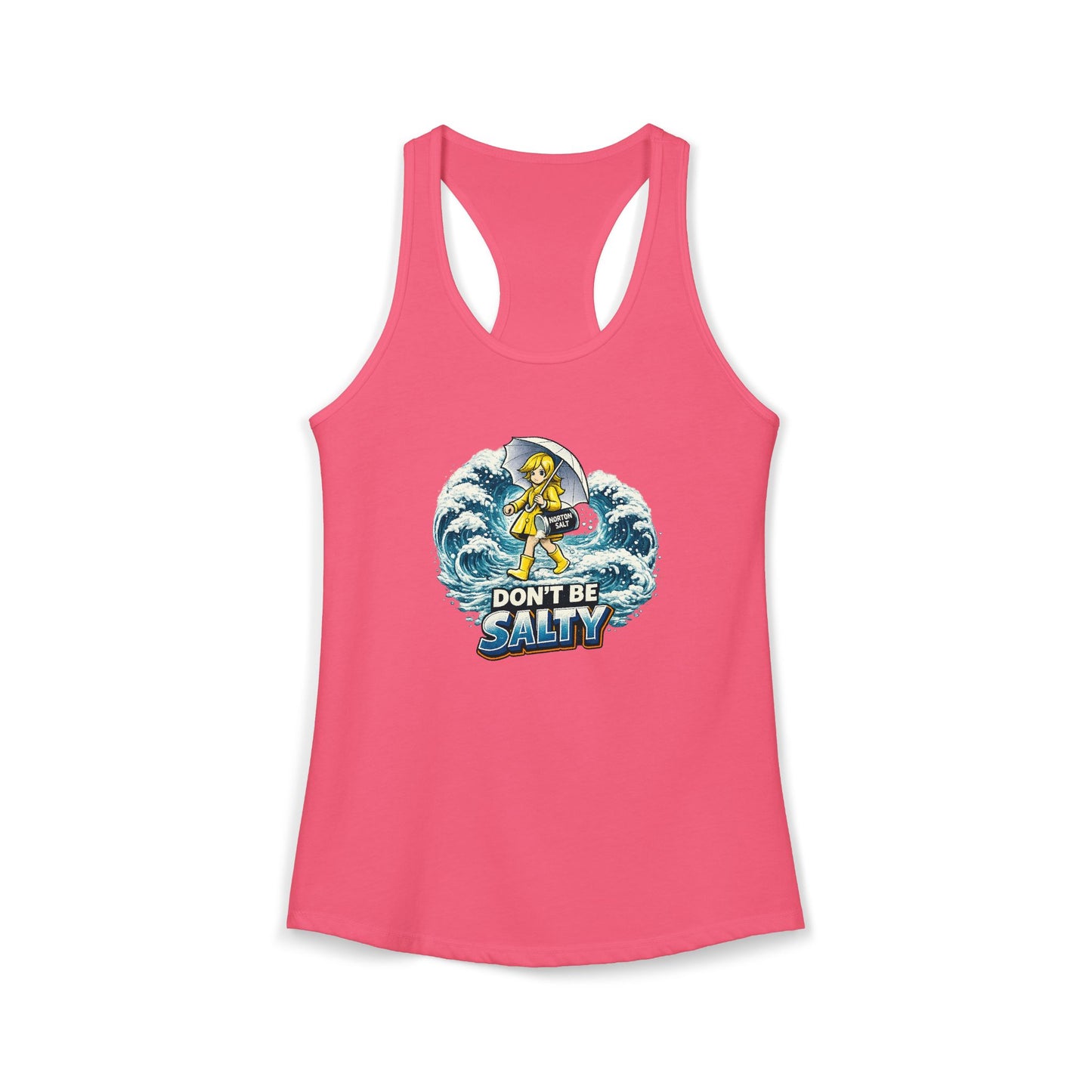 Don’t Be Salty Racerback Tank — Women's Beachy Summer Workout Top