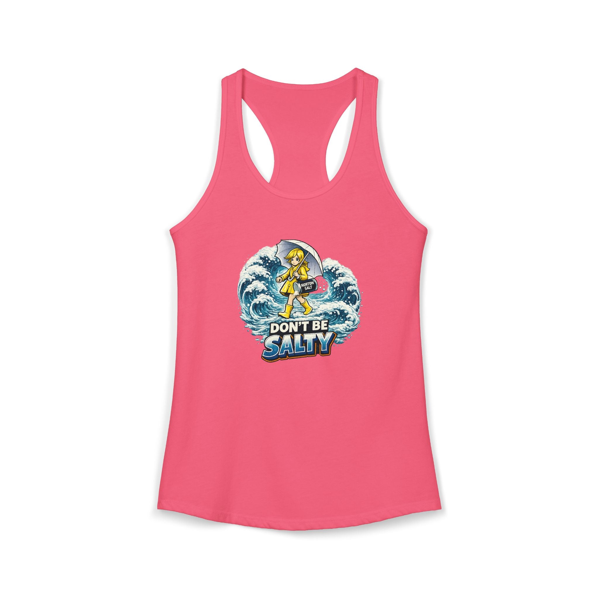 Don’t Be Salty Racerback Tank — Women's Beachy Summer Workout Top