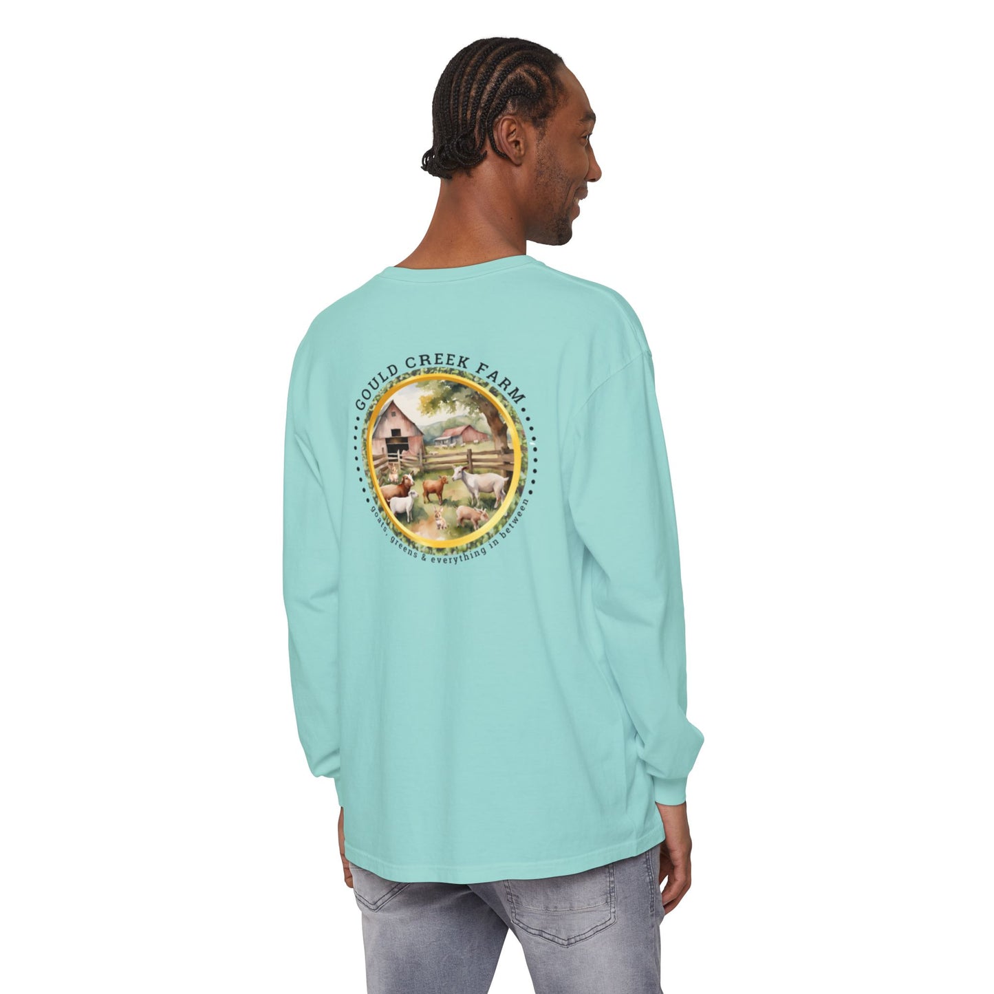TTW Beads and Gould Creek Farm Vibrant Long Sleeve T-Shirt for Artists and Farmers