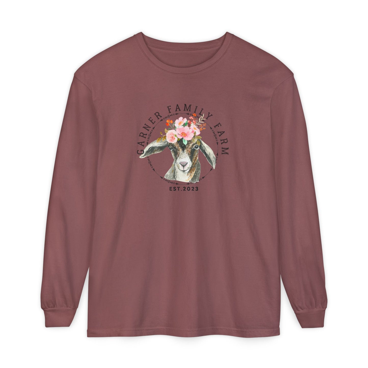 Garner Family Farm - Unisex Garment-dyed Long Sleeve T-Shirt