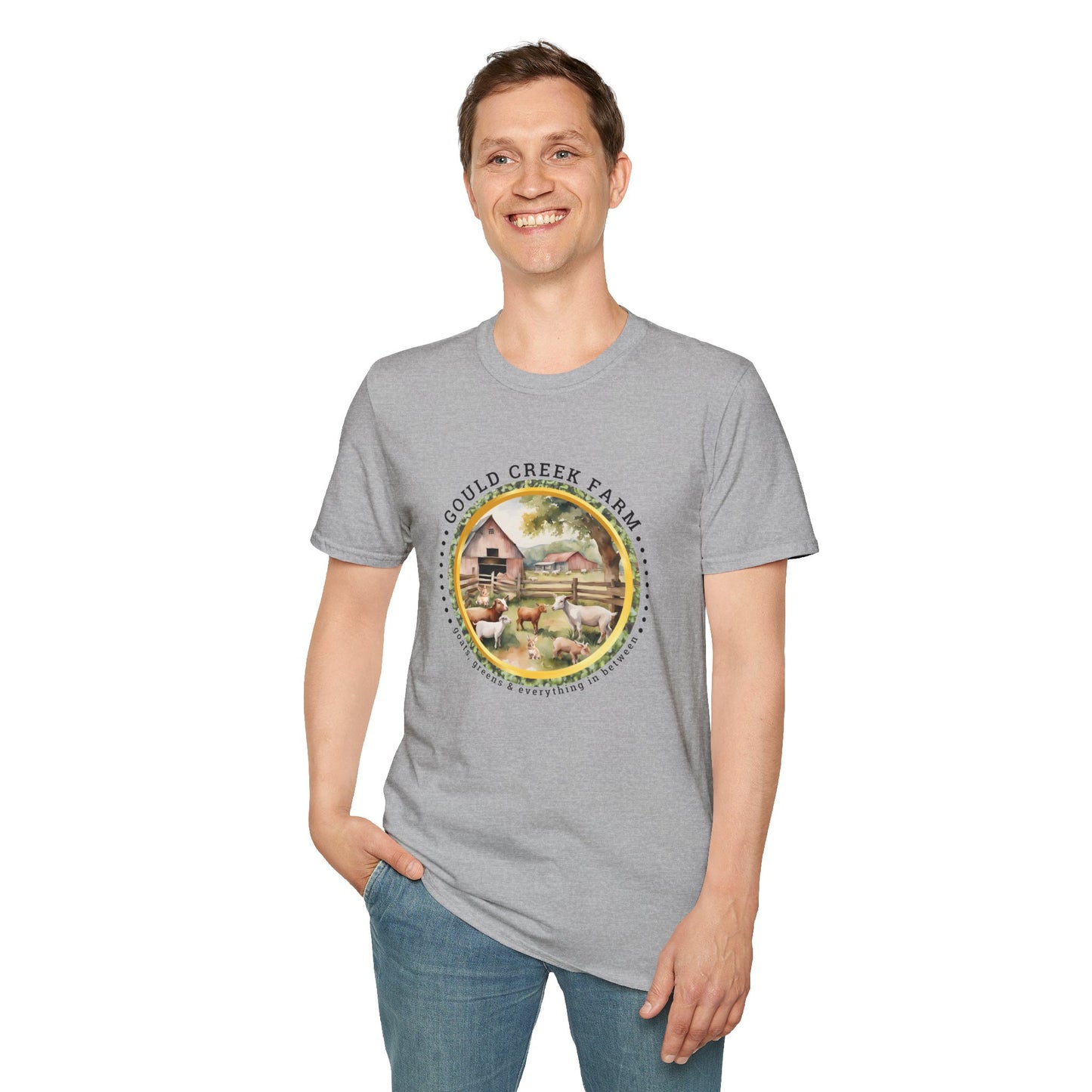 Gould Creek Farm Unisex Softstyle T-Shirt - Cozy Farmhouse Graphic Tee