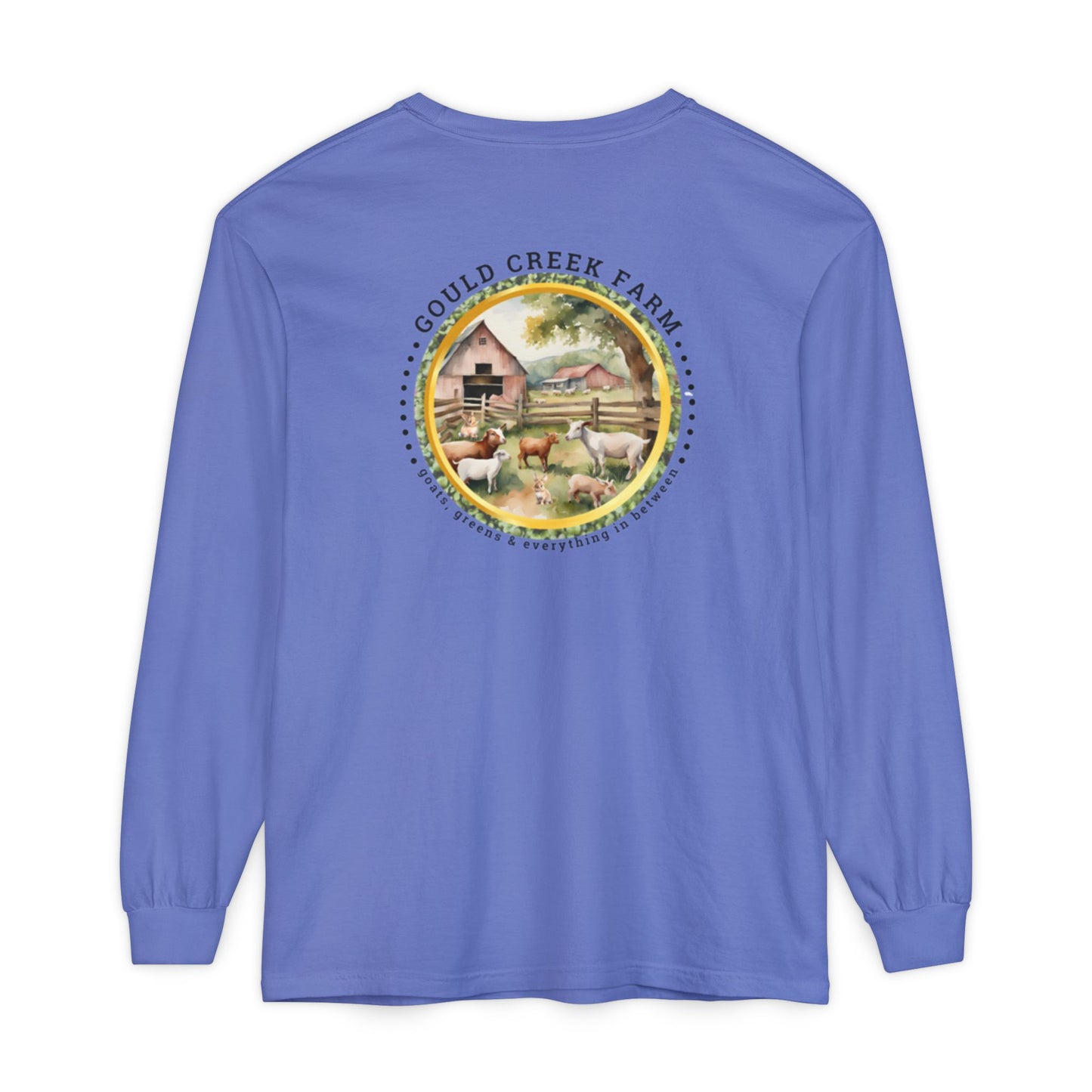 TTW Beads and Gould Creek Farm Vibrant Long Sleeve T-Shirt for Artists and Farmers