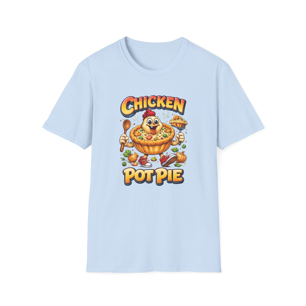Comical Chicken Pot Pie T-Shirt — Funny Pie Lover Graphic Tee