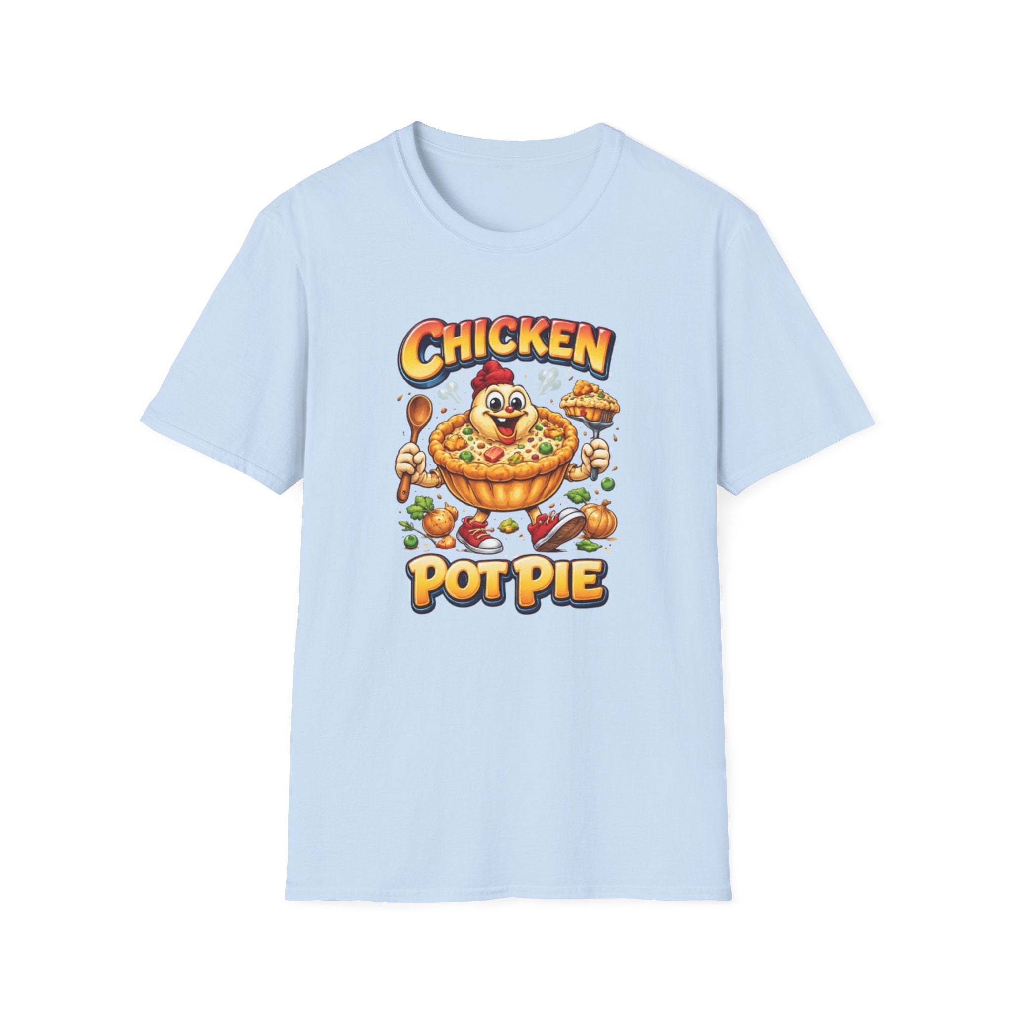 Comical Chicken Pot Pie T-Shirt — Funny Pie Lover Graphic Tee