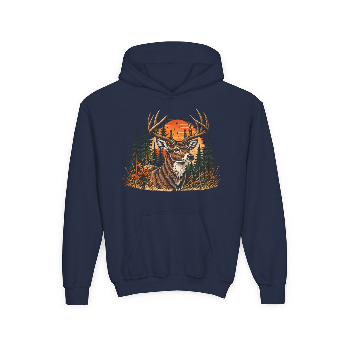 Whitetail Sunset Kids Hoodie