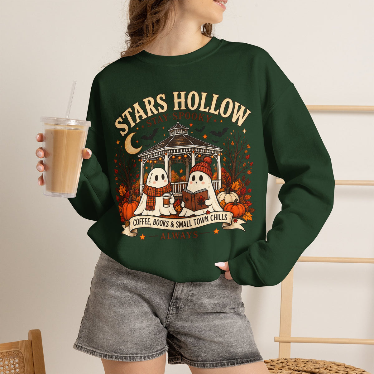 Stars Hollow Stay Spooky Crewneck Sweatshirt