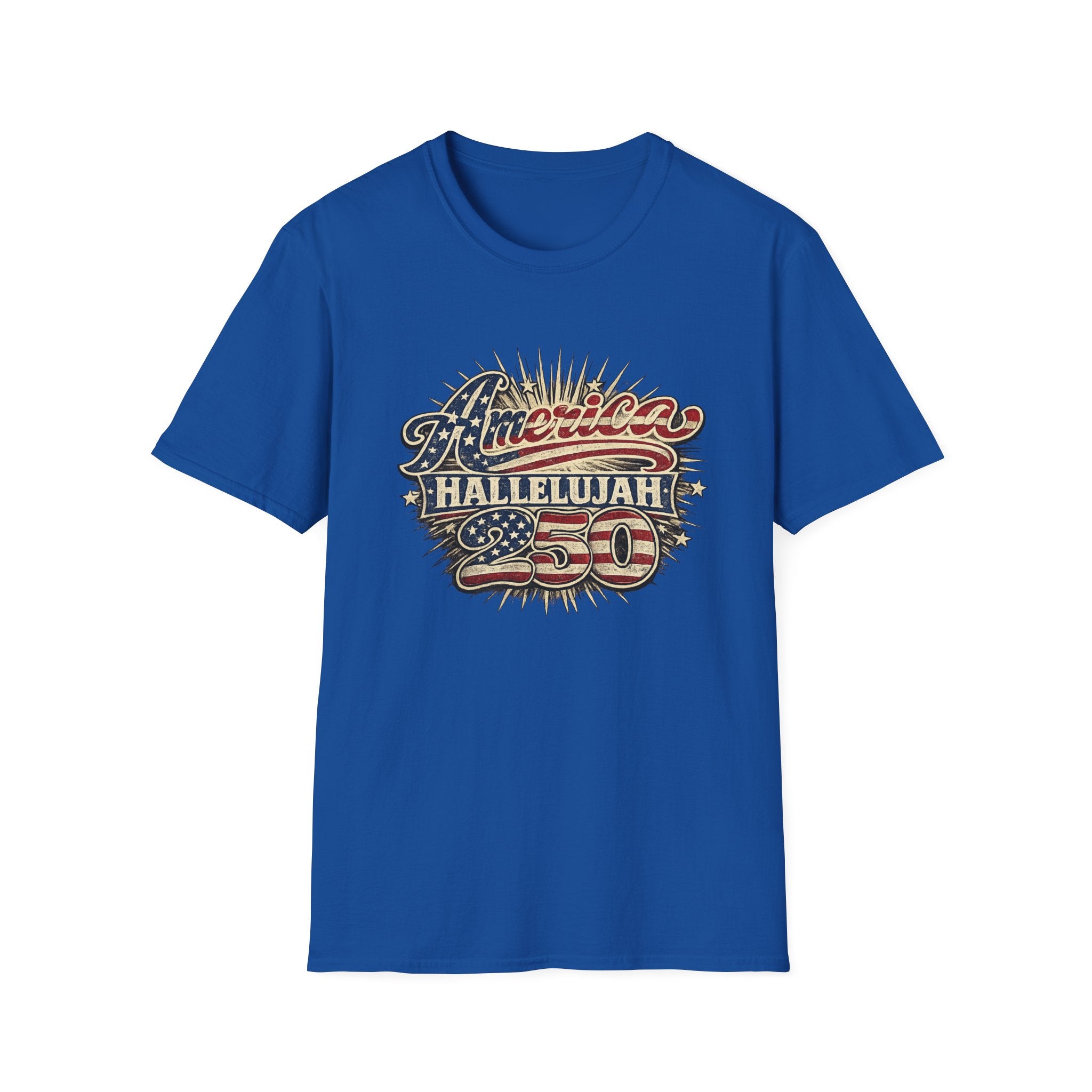 America Hallelujah 250th Anniversary T-Shirt — Vintage Patriotic USA Tee