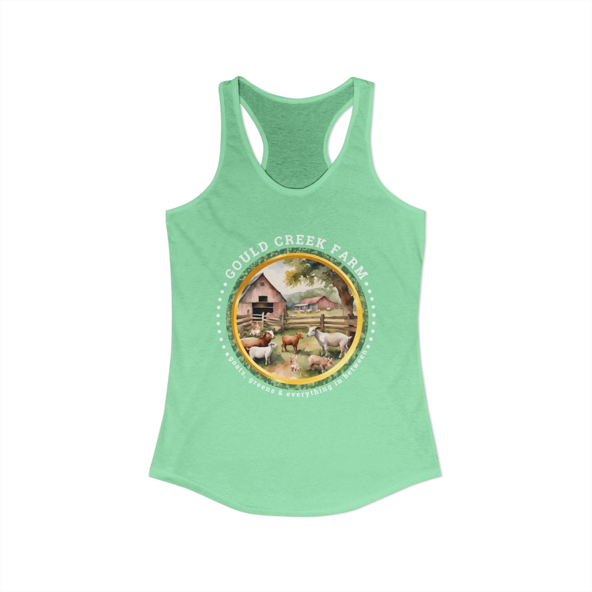 Women's Ideal Racerback Tank Gould creek farm